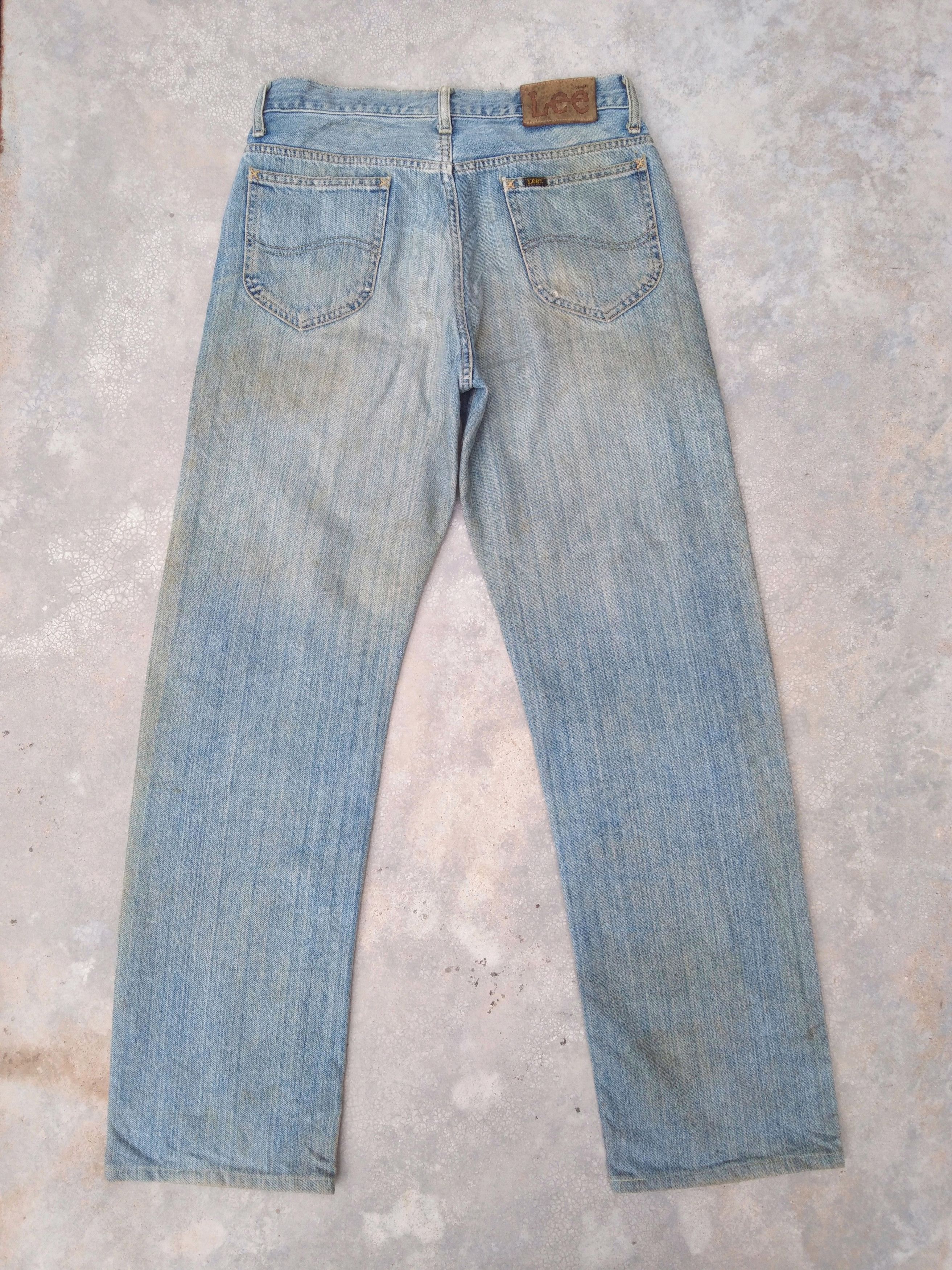 Edwin × Japanese Brand × Vintage Vintage Lee x Edwin Rusty Wash Straight Leg Distressed Jeans Size US 31 - 2 Thumbnail