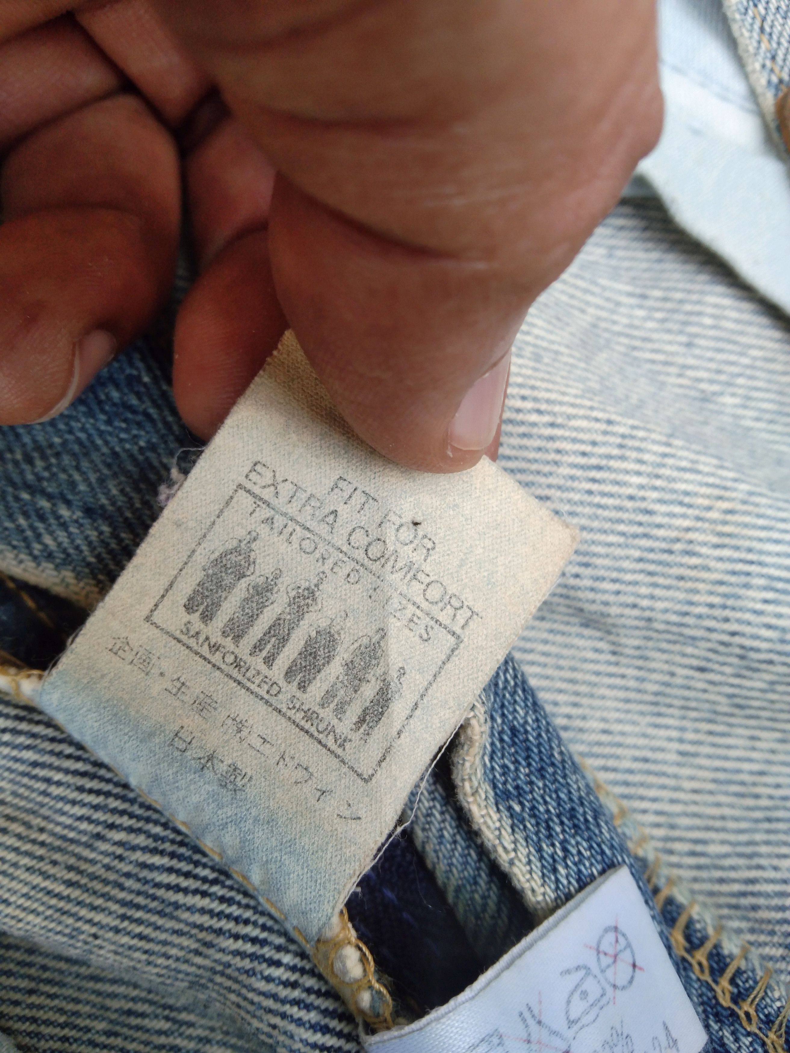 Edwin × Japanese Brand × Vintage Vintage Lee x Edwin Rusty Wash Straight Leg Distressed Jeans Size US 31 - 9 Thumbnail