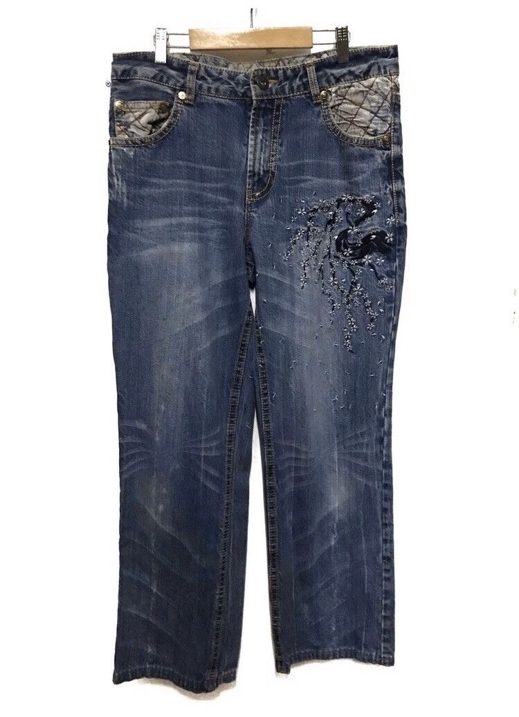 Japanese Brand 🔥 RARE🔥JAPANESE BRAND DENIM JEANS SUPER DESIGN SIZE 34 Size US 34 / EU 50 - 6 Thumbnail