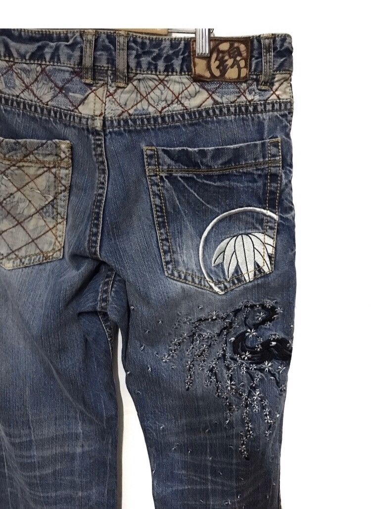 Japanese Brand 🔥 RARE🔥JAPANESE BRAND DENIM JEANS SUPER DESIGN SIZE 34 Size US 34 / EU 50 - 2 Thumbnail