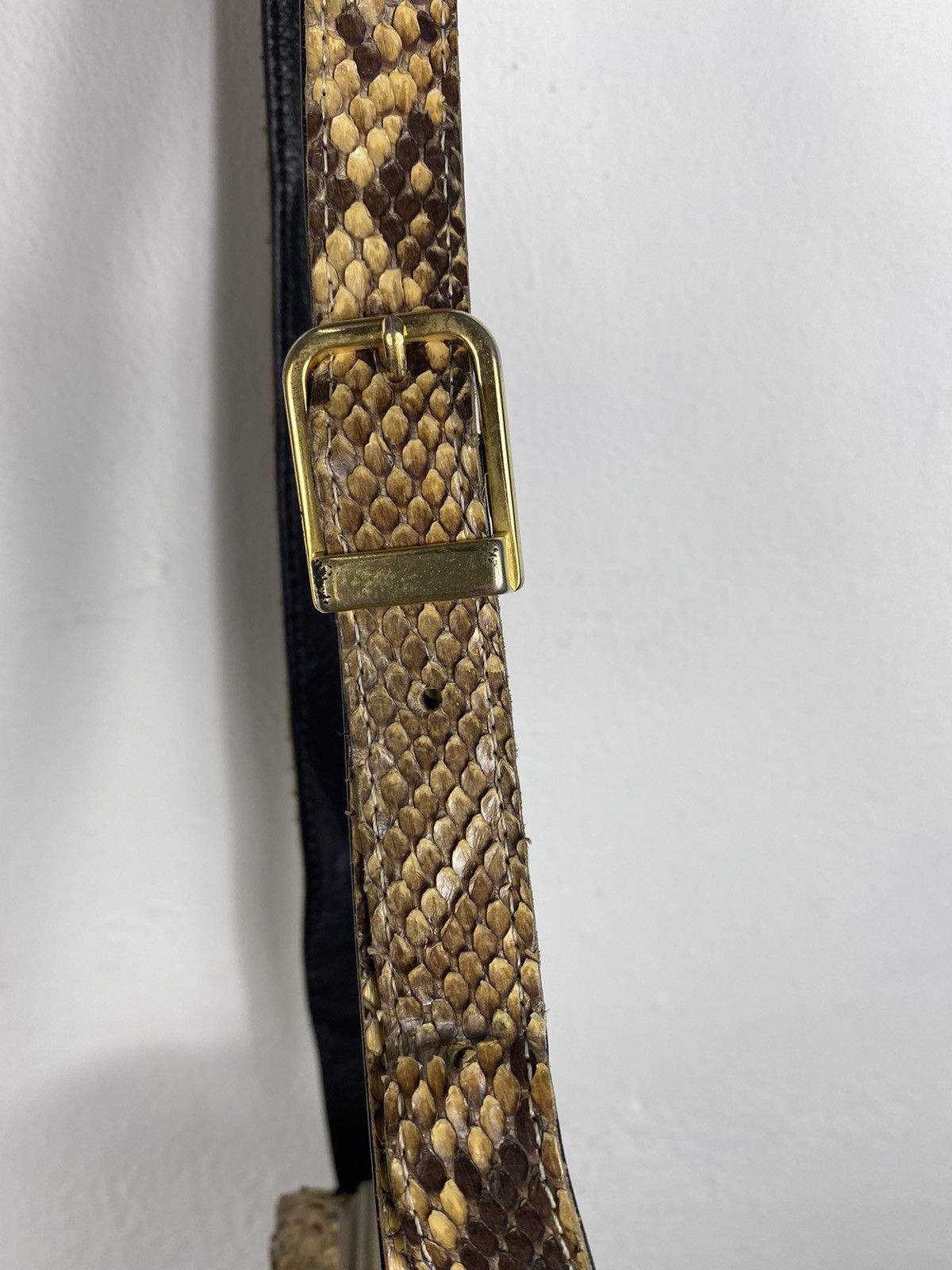 Genuine Leather Rare 🔥🔥Burma Python Genuine Skin Slim Bag Size ONE SIZE - 12 Thumbnail