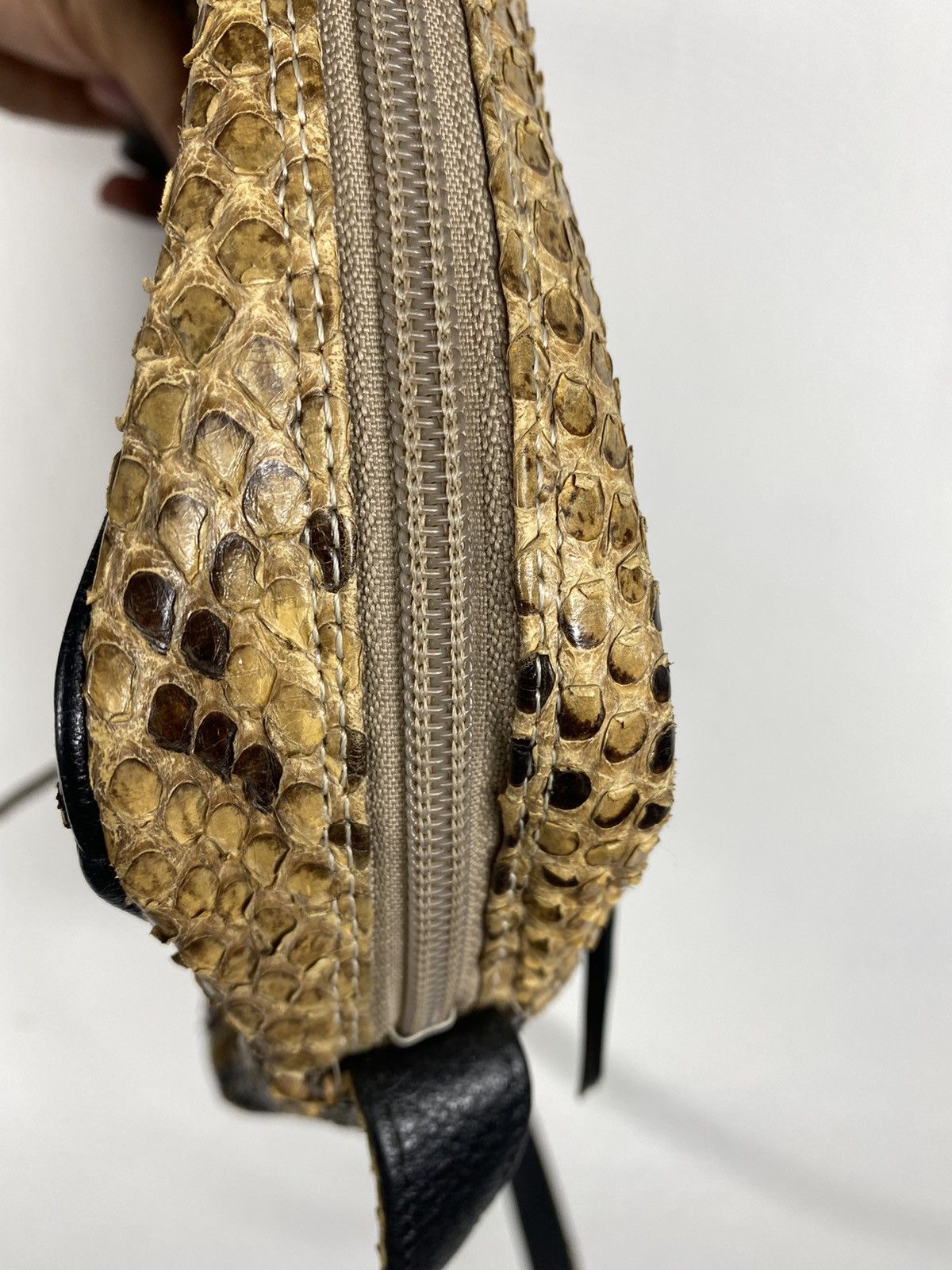 Genuine Leather Rare 🔥🔥Burma Python Genuine Skin Slim Bag Size ONE SIZE - 15 Thumbnail