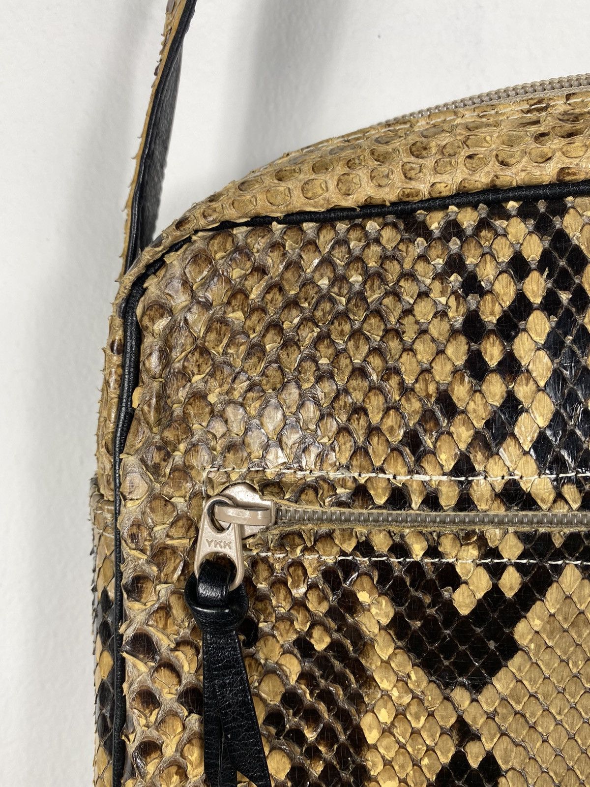 Genuine Leather Rare 🔥🔥Burma Python Genuine Skin Slim Bag Size ONE SIZE - 7 Thumbnail