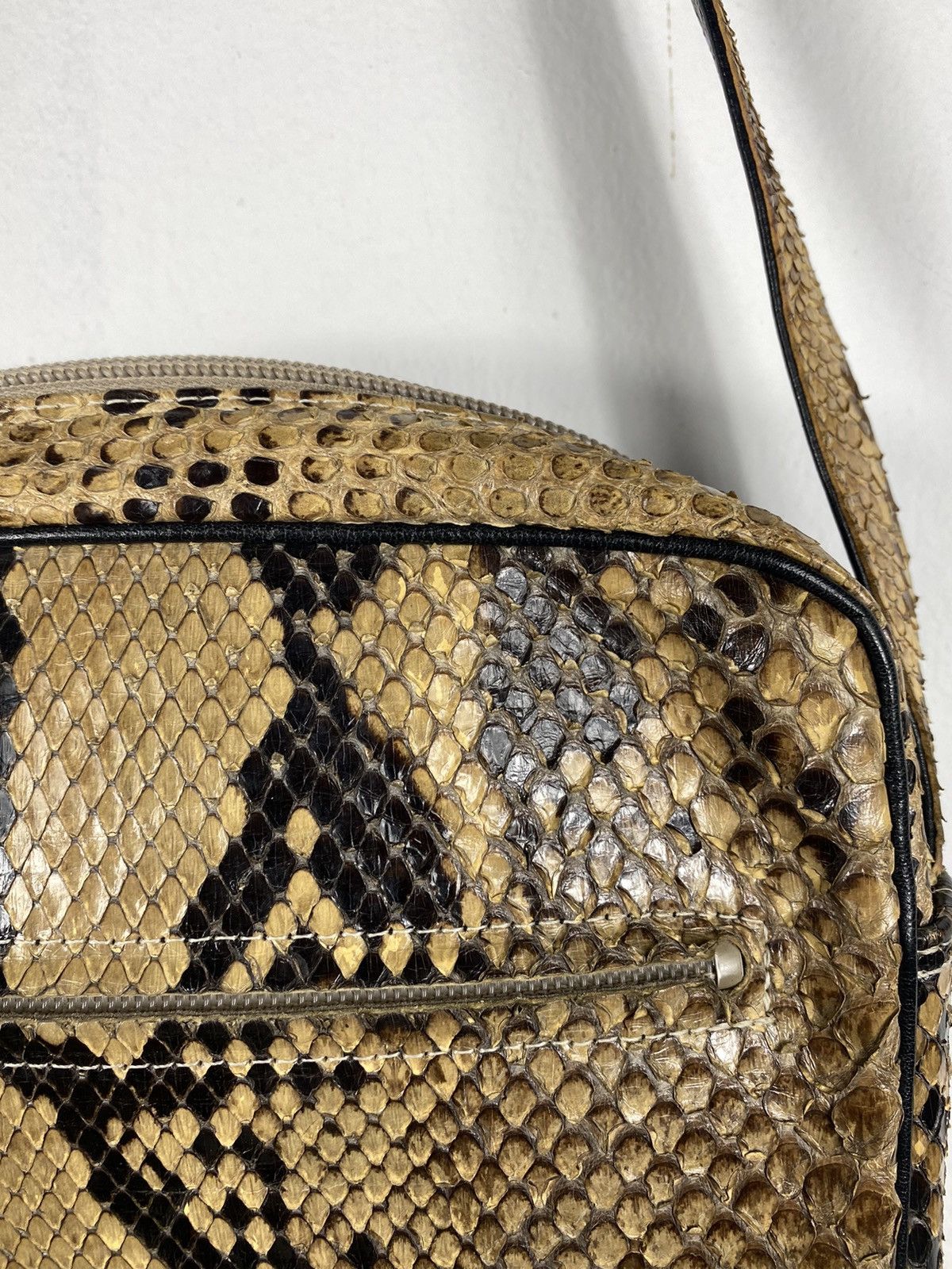 Genuine Leather Rare 🔥🔥Burma Python Genuine Skin Slim Bag Size ONE SIZE - 5 Thumbnail