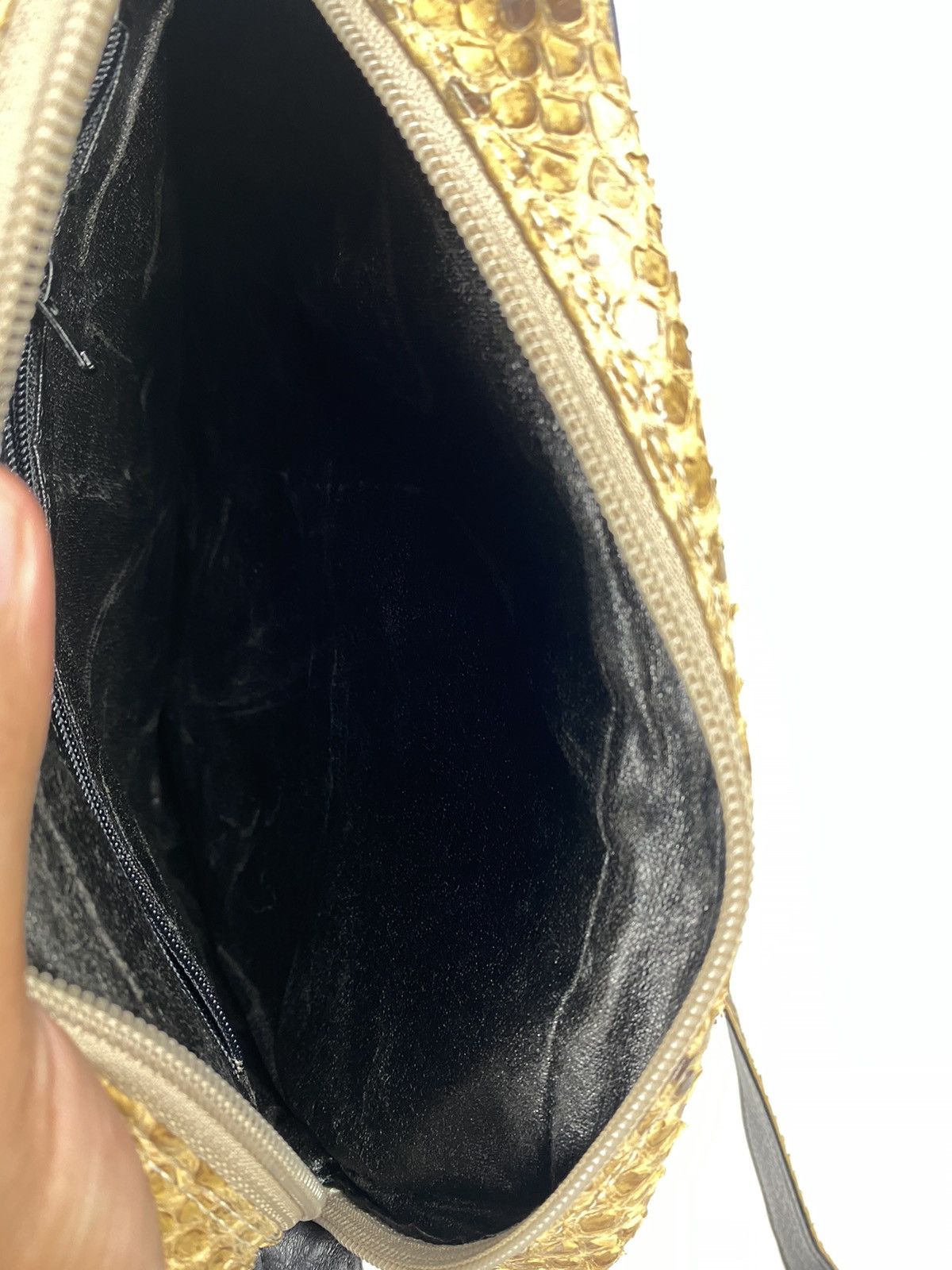 Genuine Leather Rare 🔥🔥Burma Python Genuine Skin Slim Bag Size ONE SIZE - 16 Thumbnail
