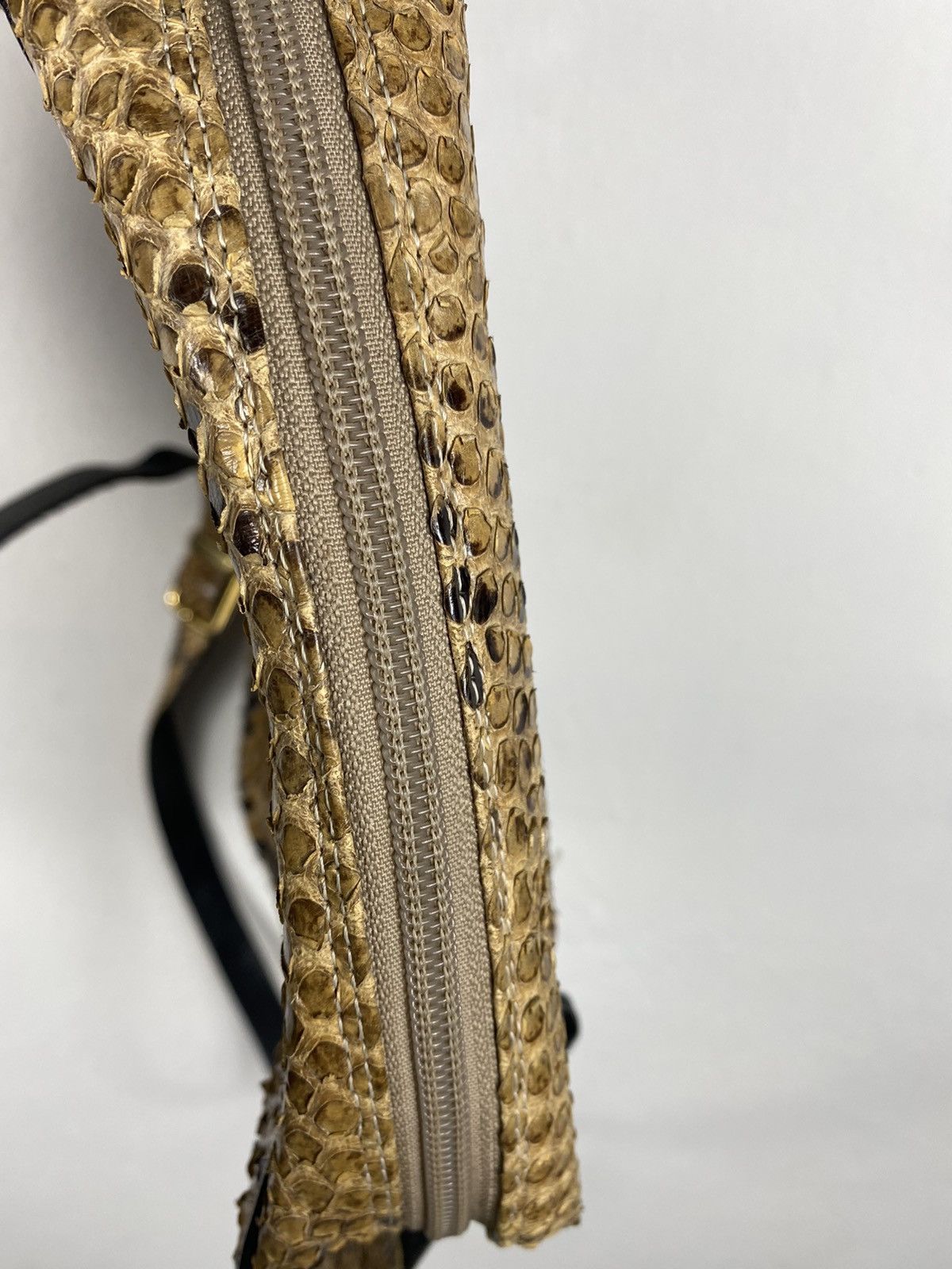 Genuine Leather Rare 🔥🔥Burma Python Genuine Skin Slim Bag Size ONE SIZE - 14 Thumbnail