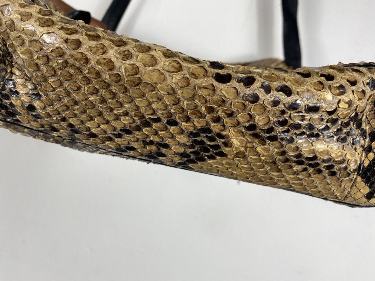 Genuine Leather Rare 🔥🔥Burma Python Genuine Skin Slim Bag Size ONE SIZE - 11 Thumbnail