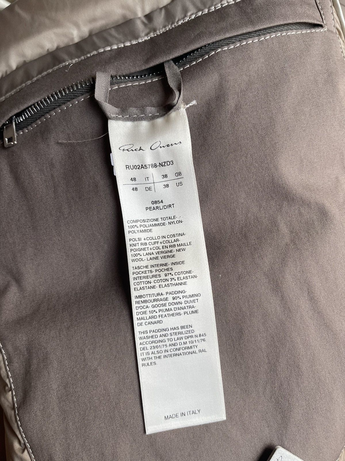 Rick Owens Rick Owens FW21 Gethsemane Down Puffer Jacket Size US M / EU 48-50 / 2 - 6 Thumbnail