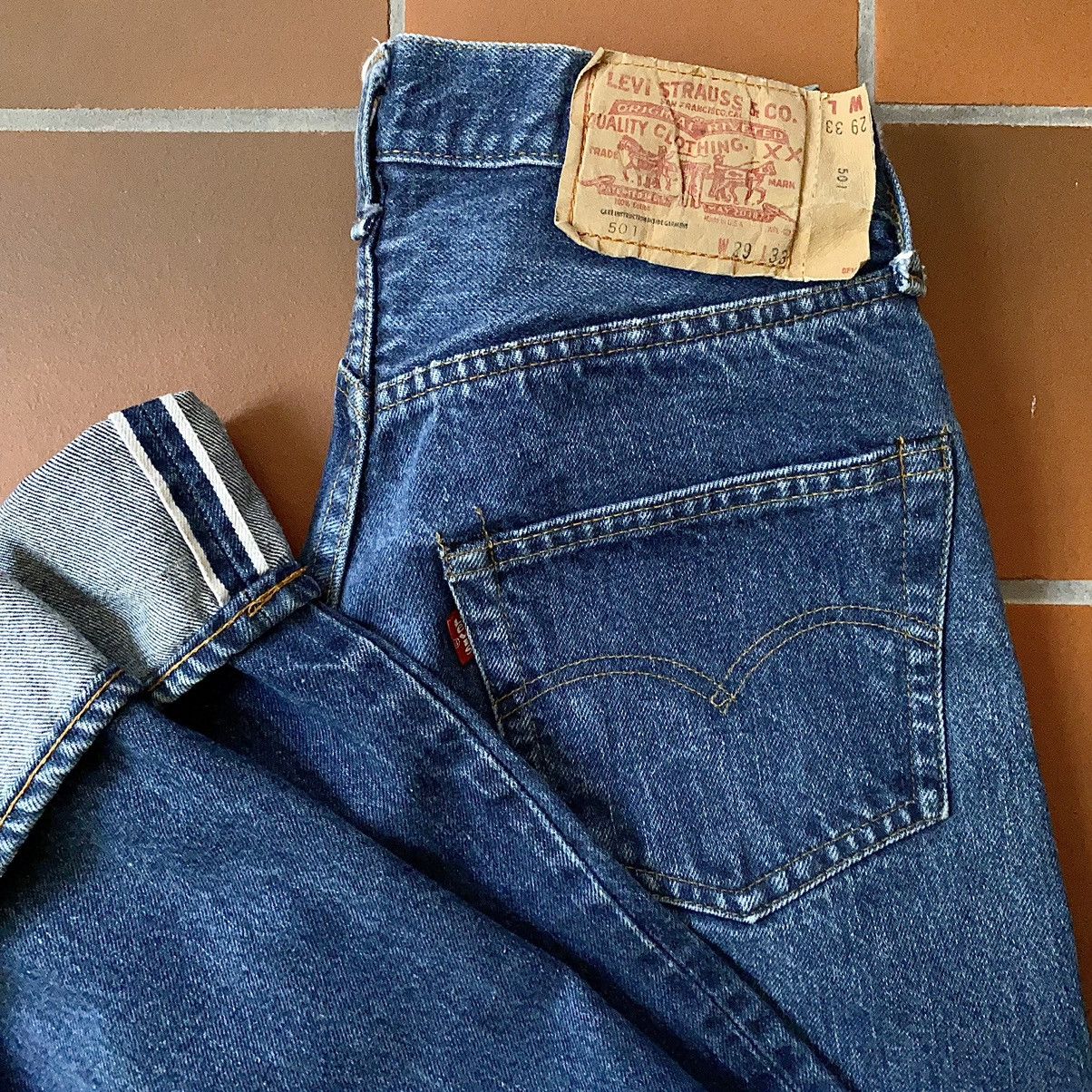 Vintage Vintage Levi’s 70s 501 Redline Denim Jeans | Grailed