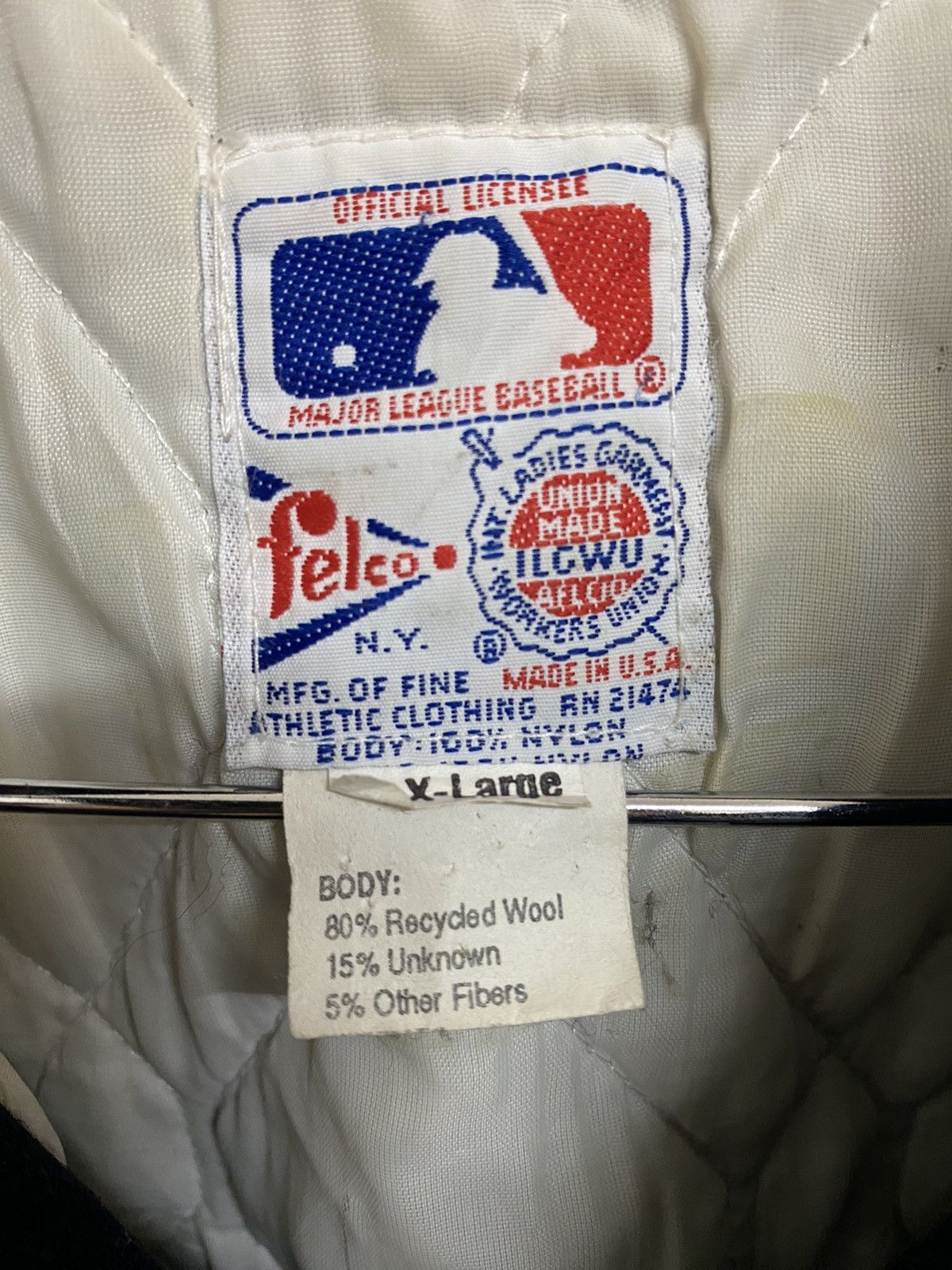 New York Yankees × Vintage Vintage New York Yankees Felco Varsity Jacket USA Made Size US XL / EU 56 / 4 - 10 Thumbnail