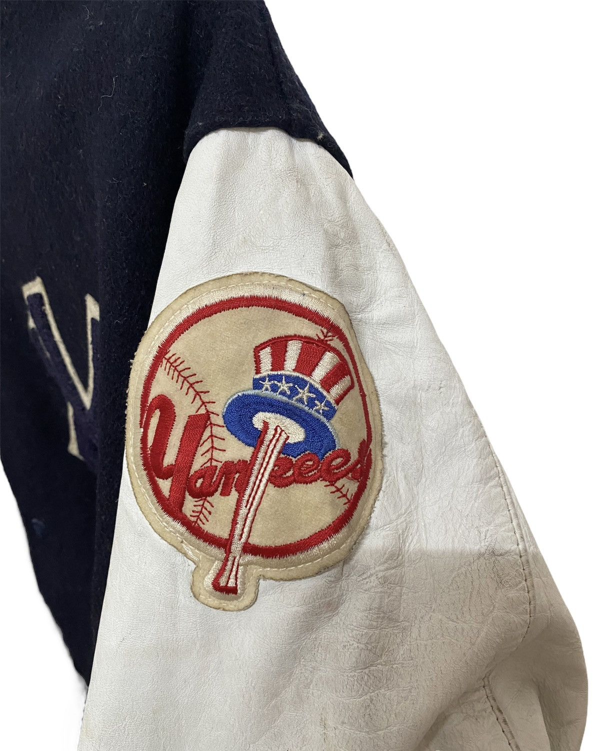 New York Yankees × Vintage Vintage New York Yankees Felco Varsity Jacket USA Made Size US XL / EU 56 / 4 - 4 Thumbnail
