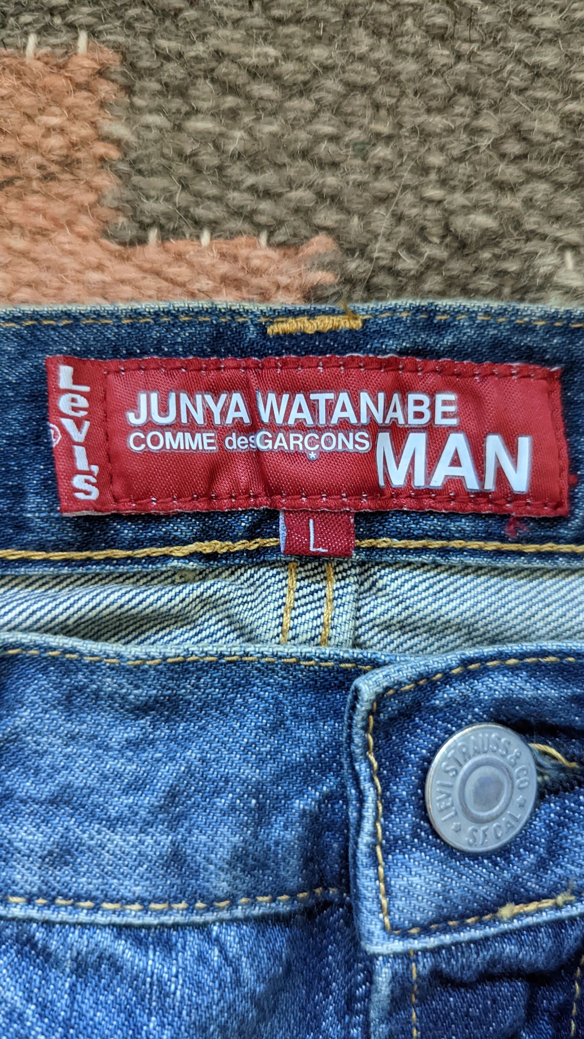 Comme des Garcons × Junya Watanabe × Levi's Junya Watanabe X Levi's Repaired 501 Pant Size US 33 - 7 Thumbnail