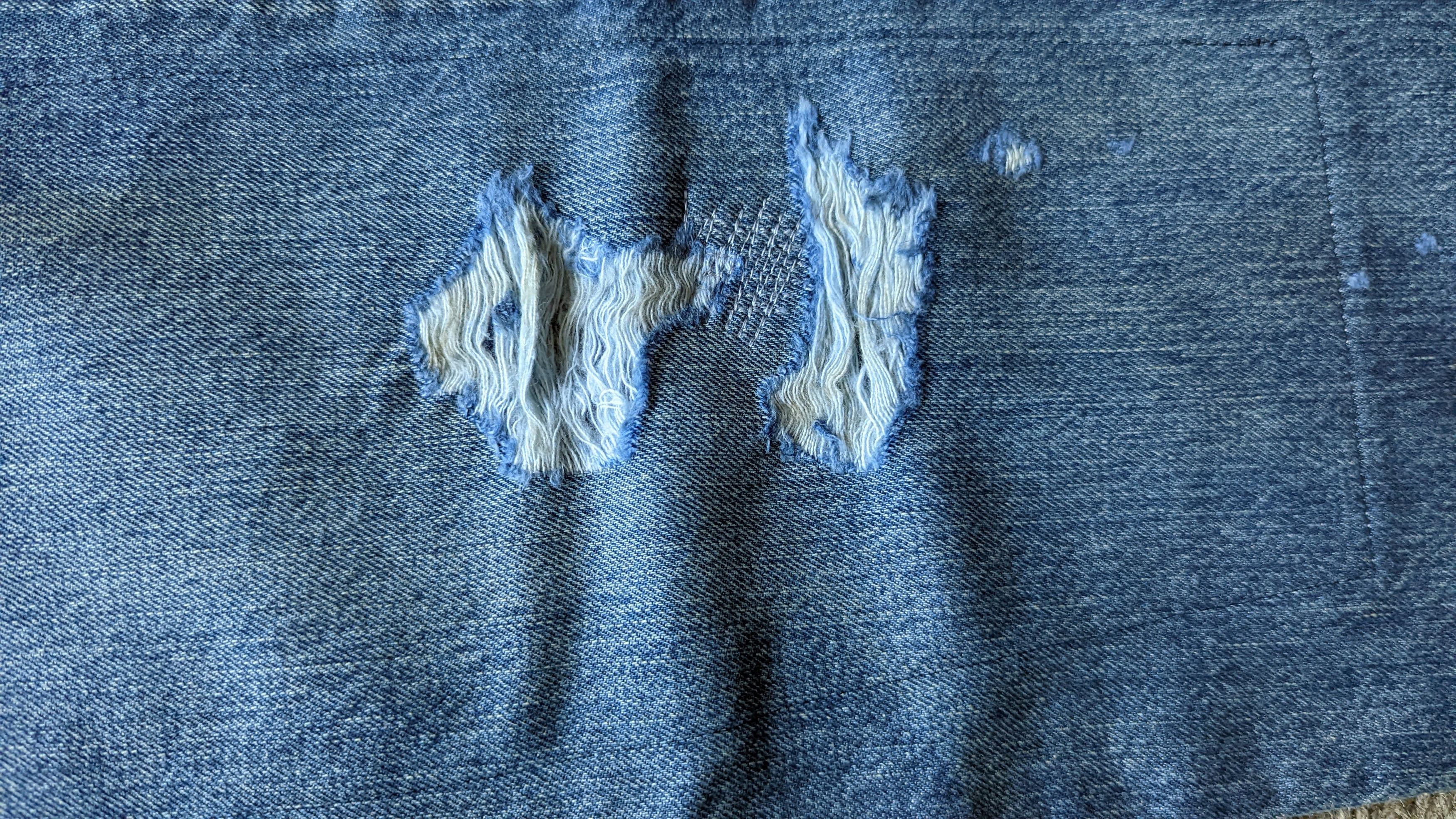 Comme des Garcons × Junya Watanabe × Levi's Junya Watanabe X Levi's Repaired 501 Pant Size US 33 - 4 Thumbnail