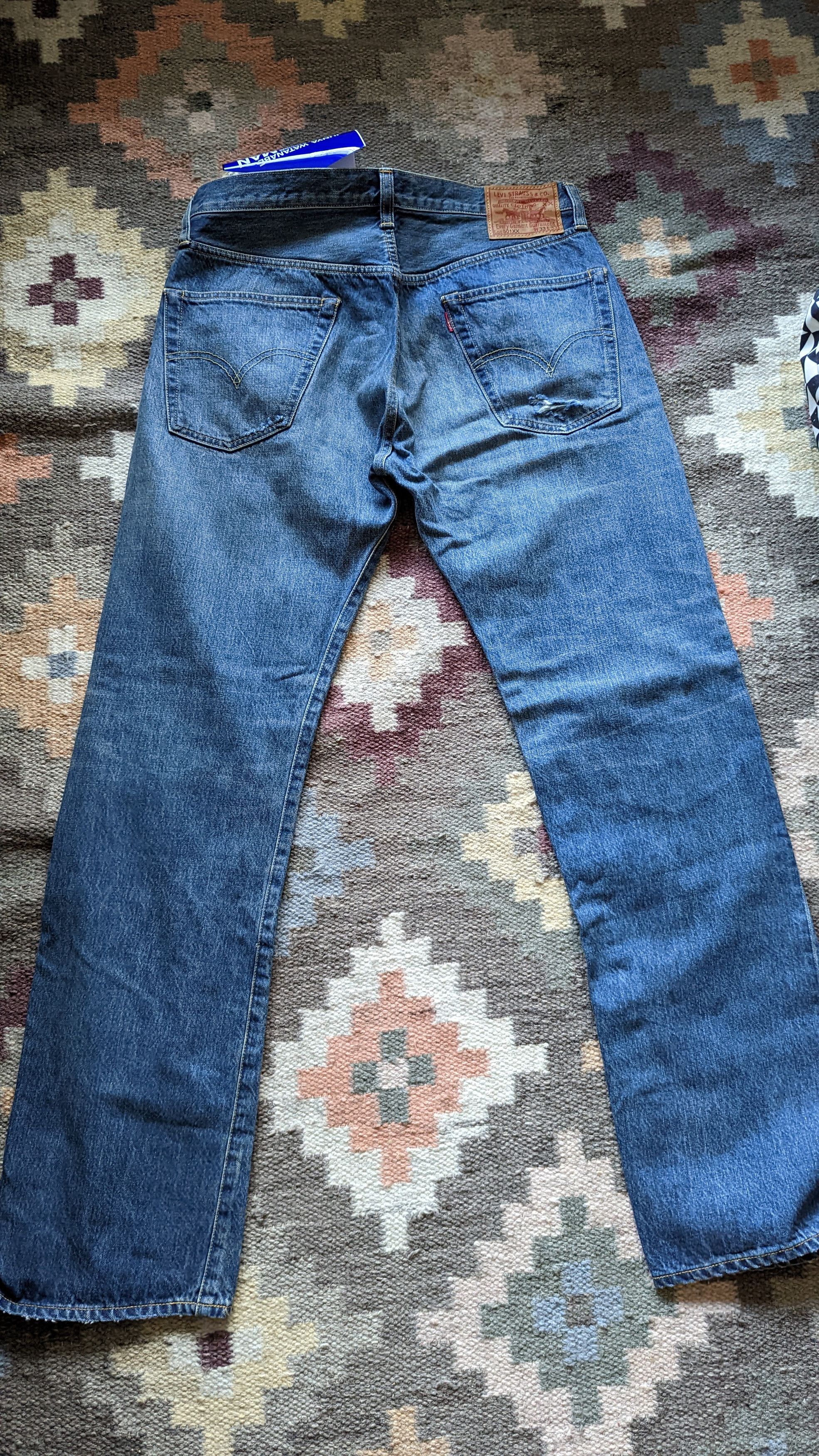 Comme des Garcons × Junya Watanabe × Levi's Junya Watanabe X Levi's Repaired 501 Pant Size US 33 - 2 Thumbnail