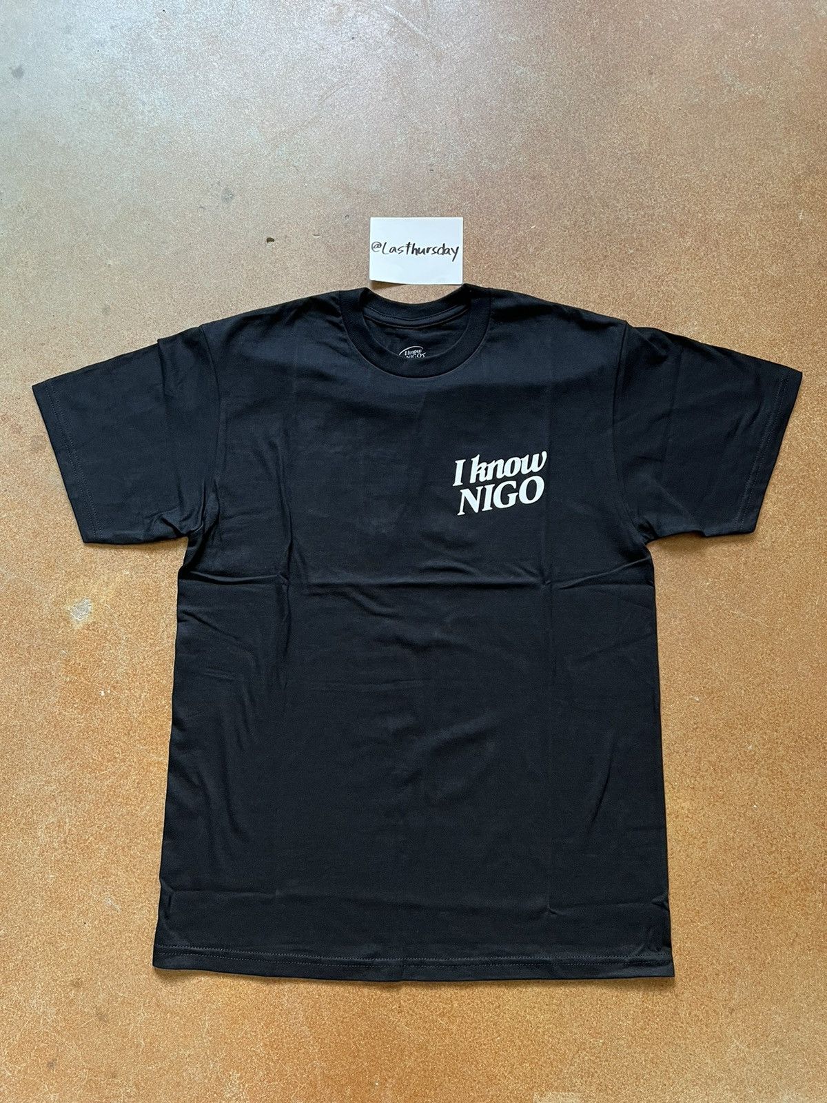 Nigo x Human Made “I Know Nigo” Carpet Tee Black Medium