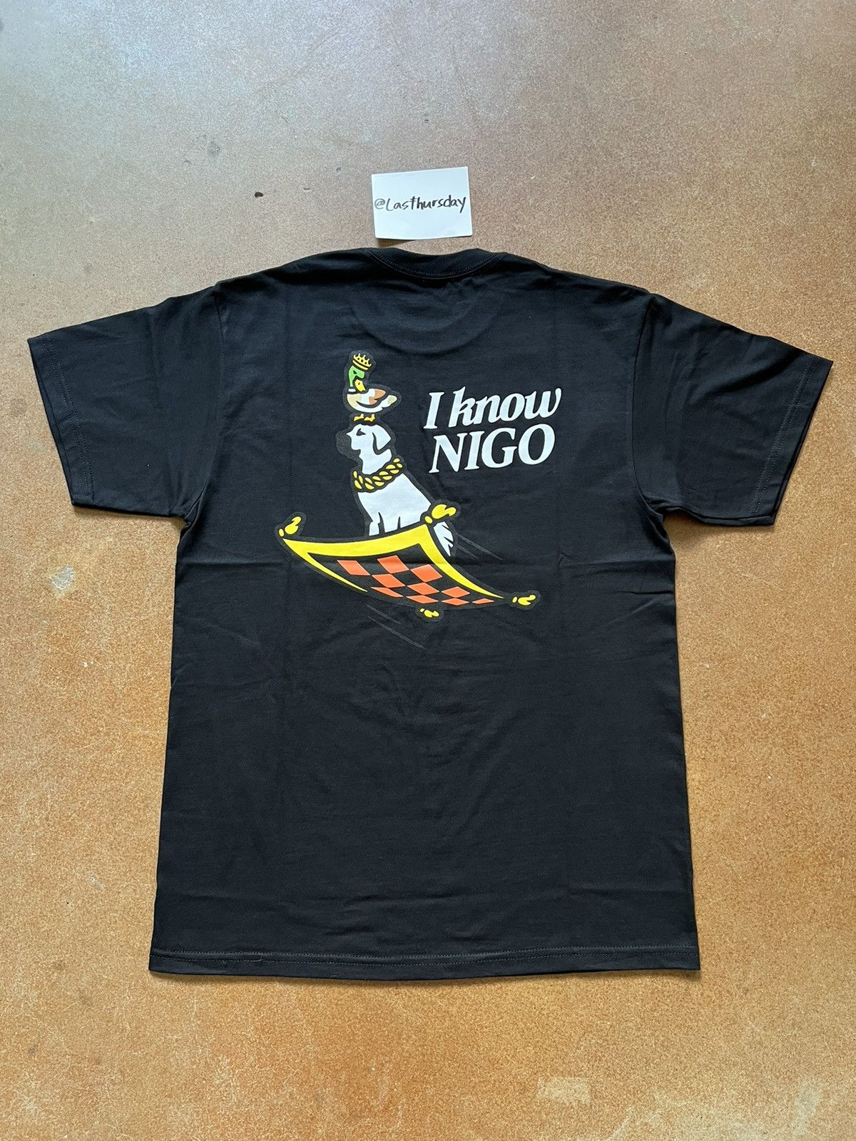 Nigo x Human Made “I Know Nigo” Carpet Tee Black Medium