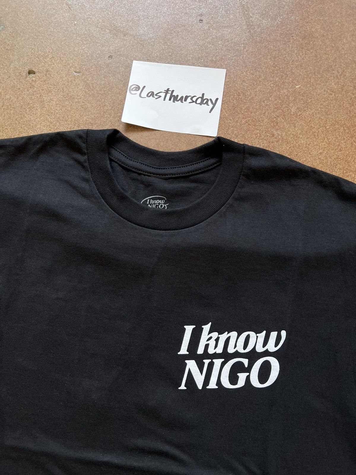 Nigo x Human Made “I Know Nigo” Carpet Tee Black Medium