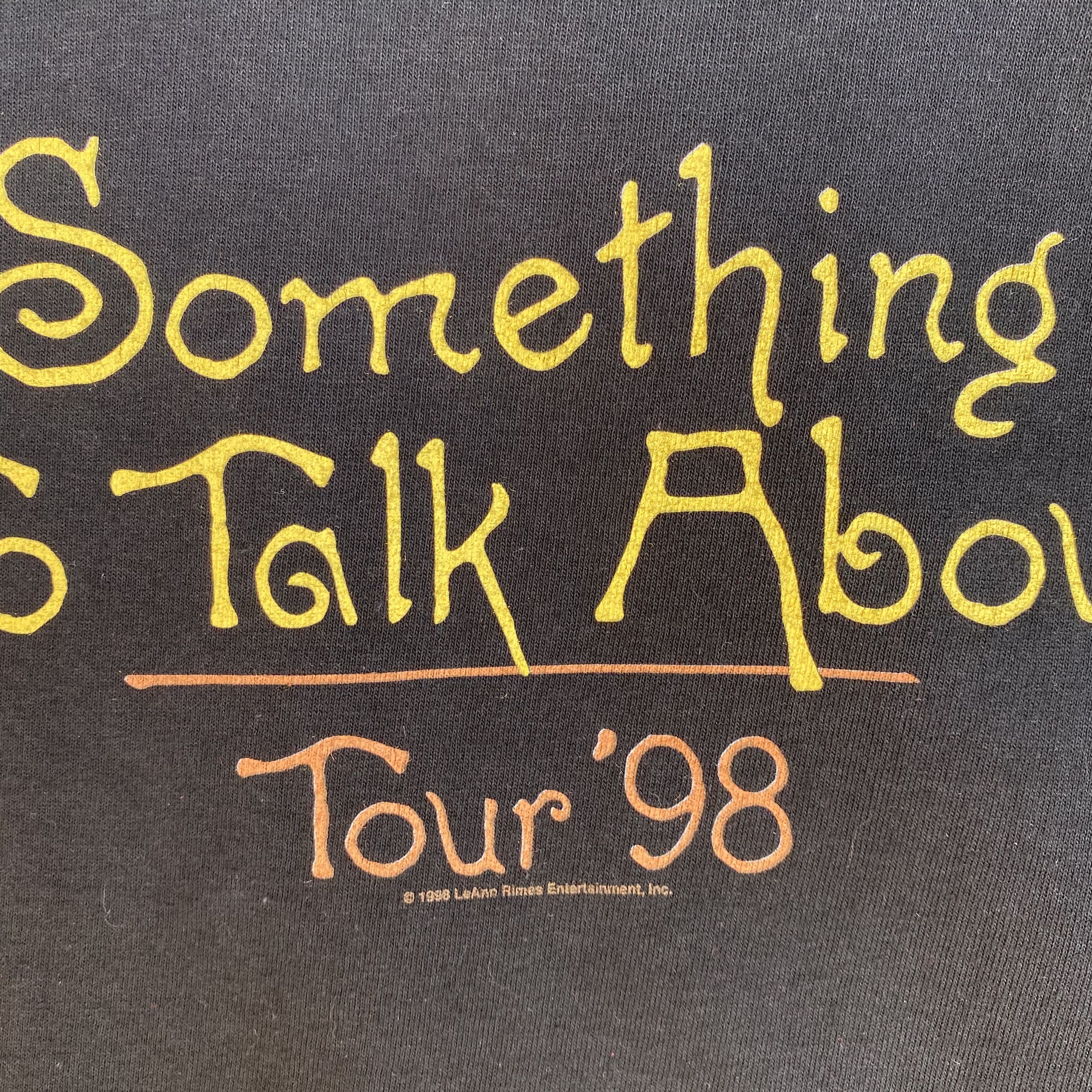 Band Tees 💥VINTAGE LeAnn Rimes somthing to talk about Tour 1998 shirt Size US XL / EU 56 / 4 - 3 Thumbnail