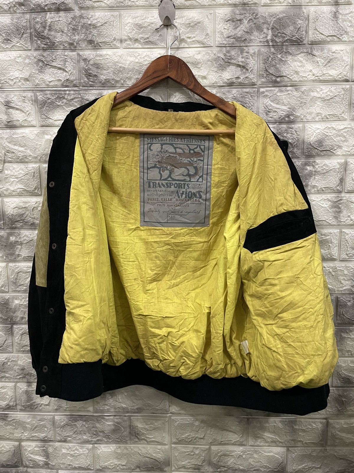 Genuine Leather × Vintage VINTAGE MASSAGERIES AERIENNES SUEDE JACKET Size US M / EU 48-50 / 2 - 5 Thumbnail