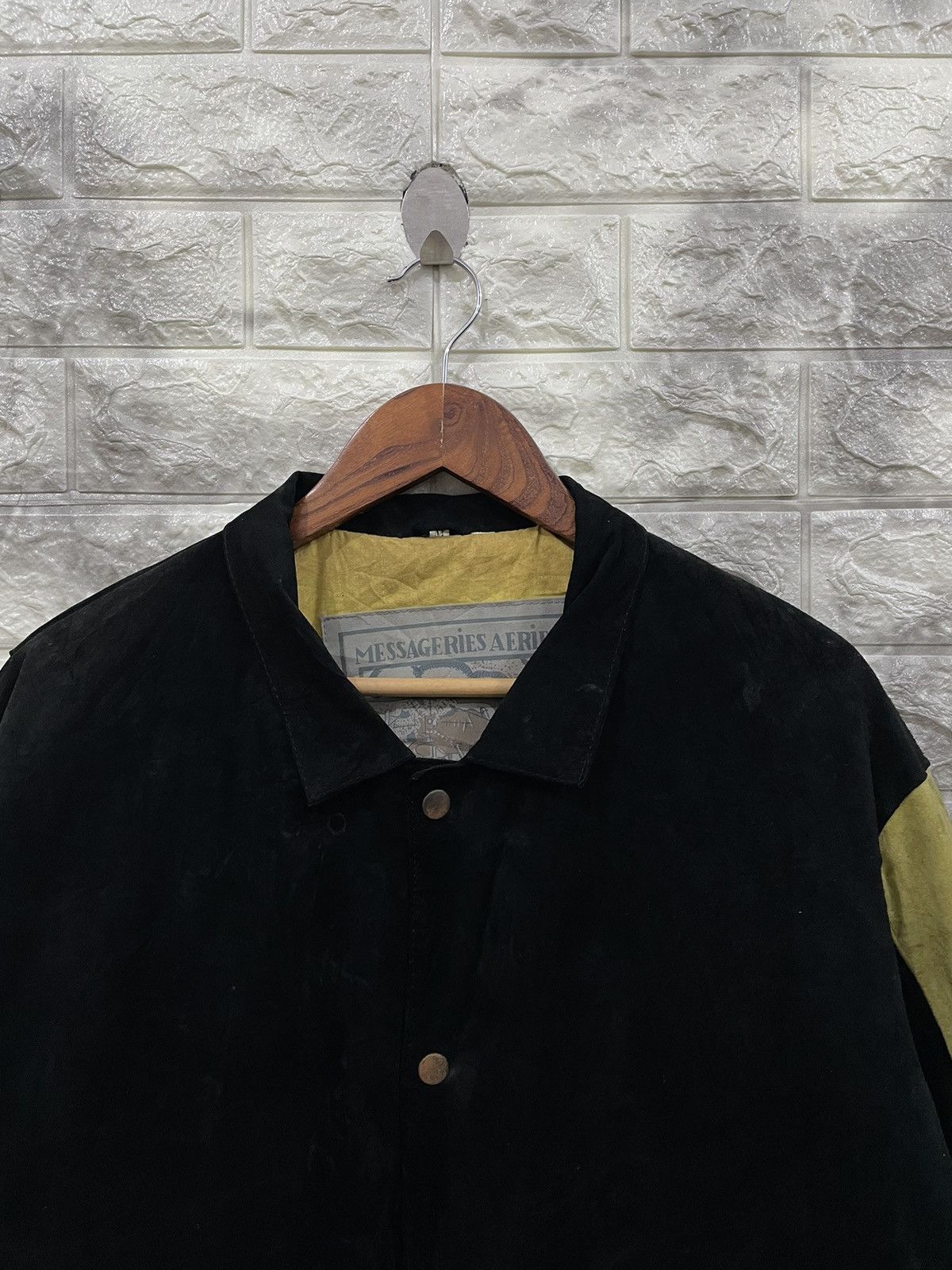 Genuine Leather × Vintage VINTAGE MASSAGERIES AERIENNES SUEDE JACKET Size US M / EU 48-50 / 2 - 2 Thumbnail