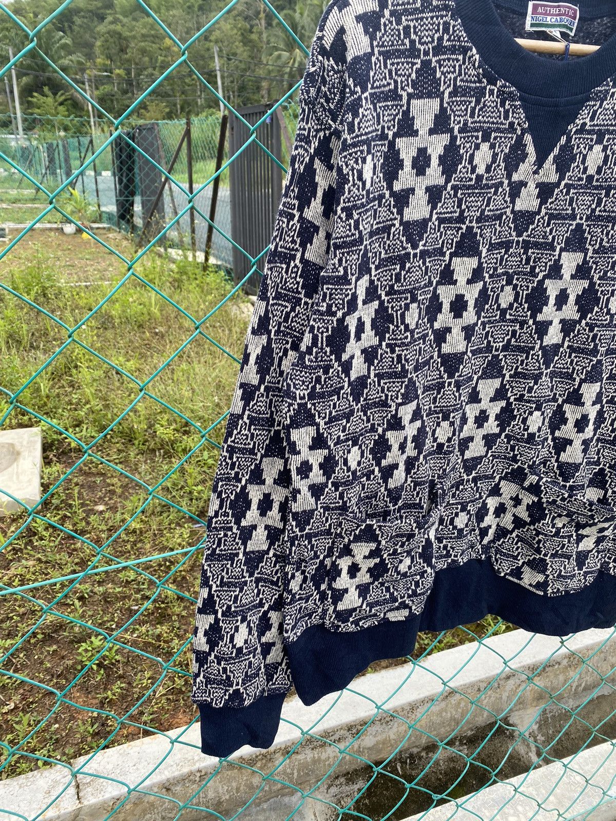 Nigel Cabourn Nigel Cabourn Cable Knit Sweater Size US L / EU 52-54 / 3 - 3 Thumbnail
