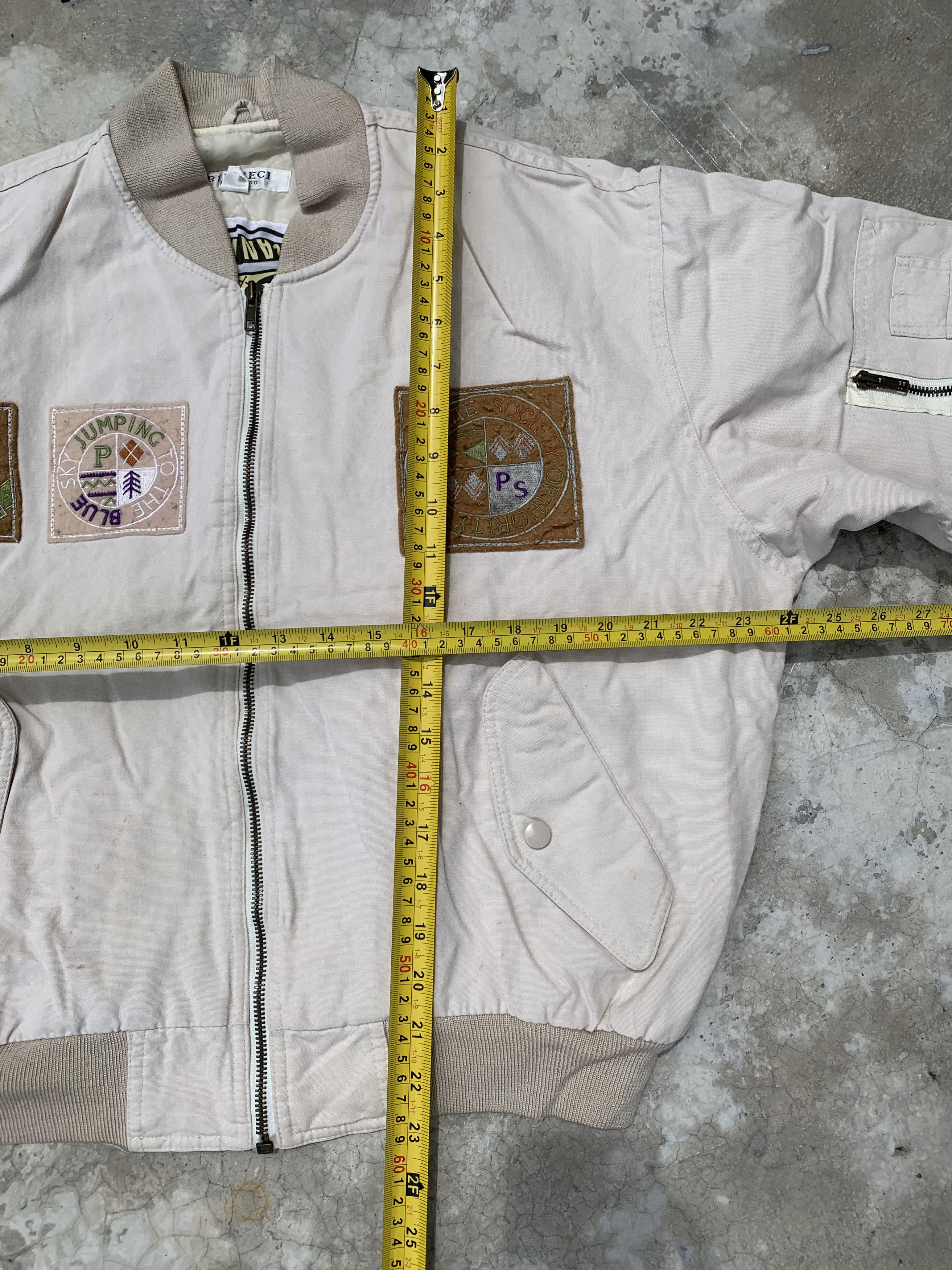 Japanese Brand Vintage Biesseci Patched Parachute Quilted Lined Bomber Size US M / EU 48-50 / 2 - 8 Thumbnail