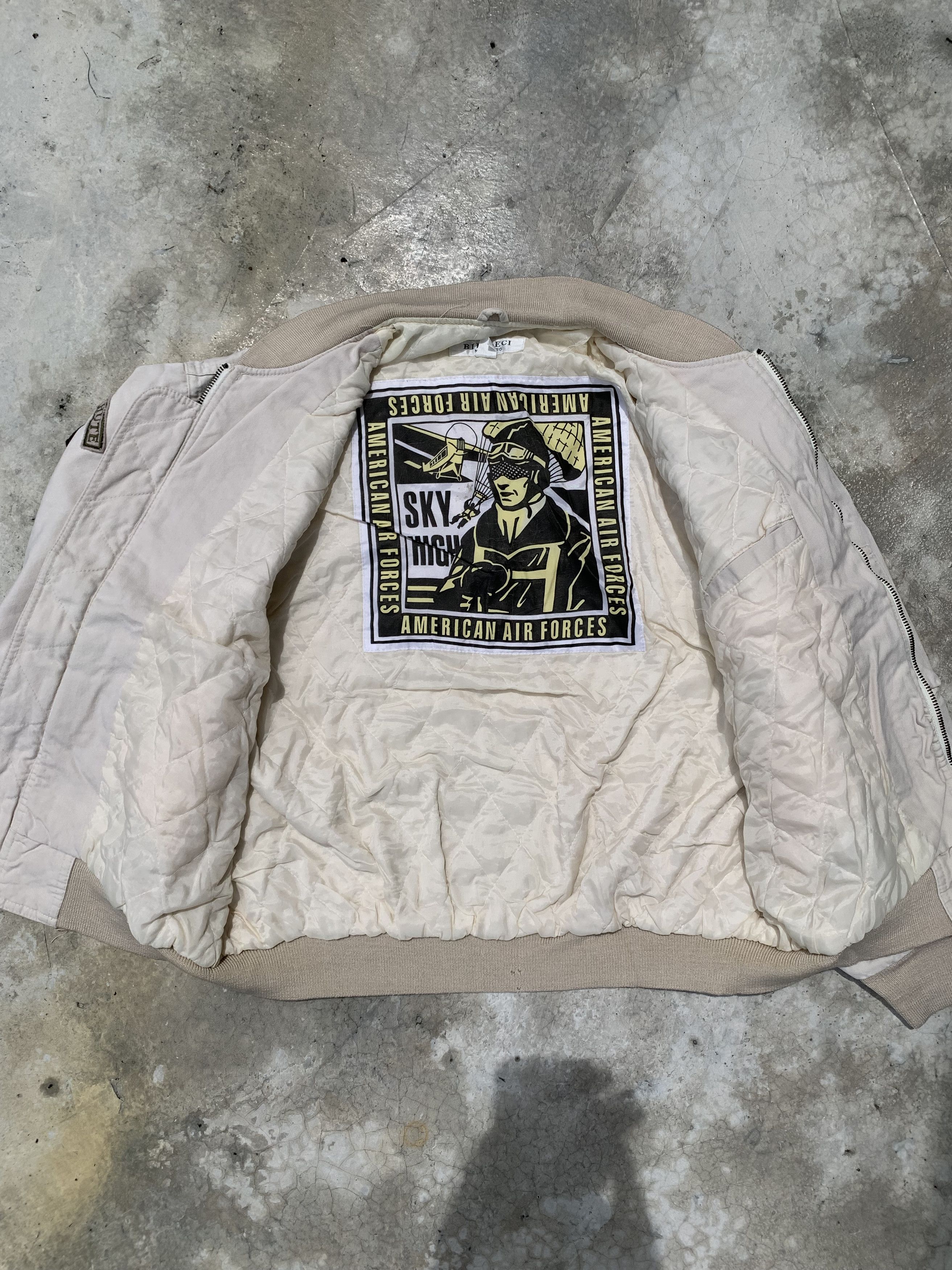 Japanese Brand Vintage Biesseci Patched Parachute Quilted Lined Bomber Size US M / EU 48-50 / 2 - 14 Thumbnail