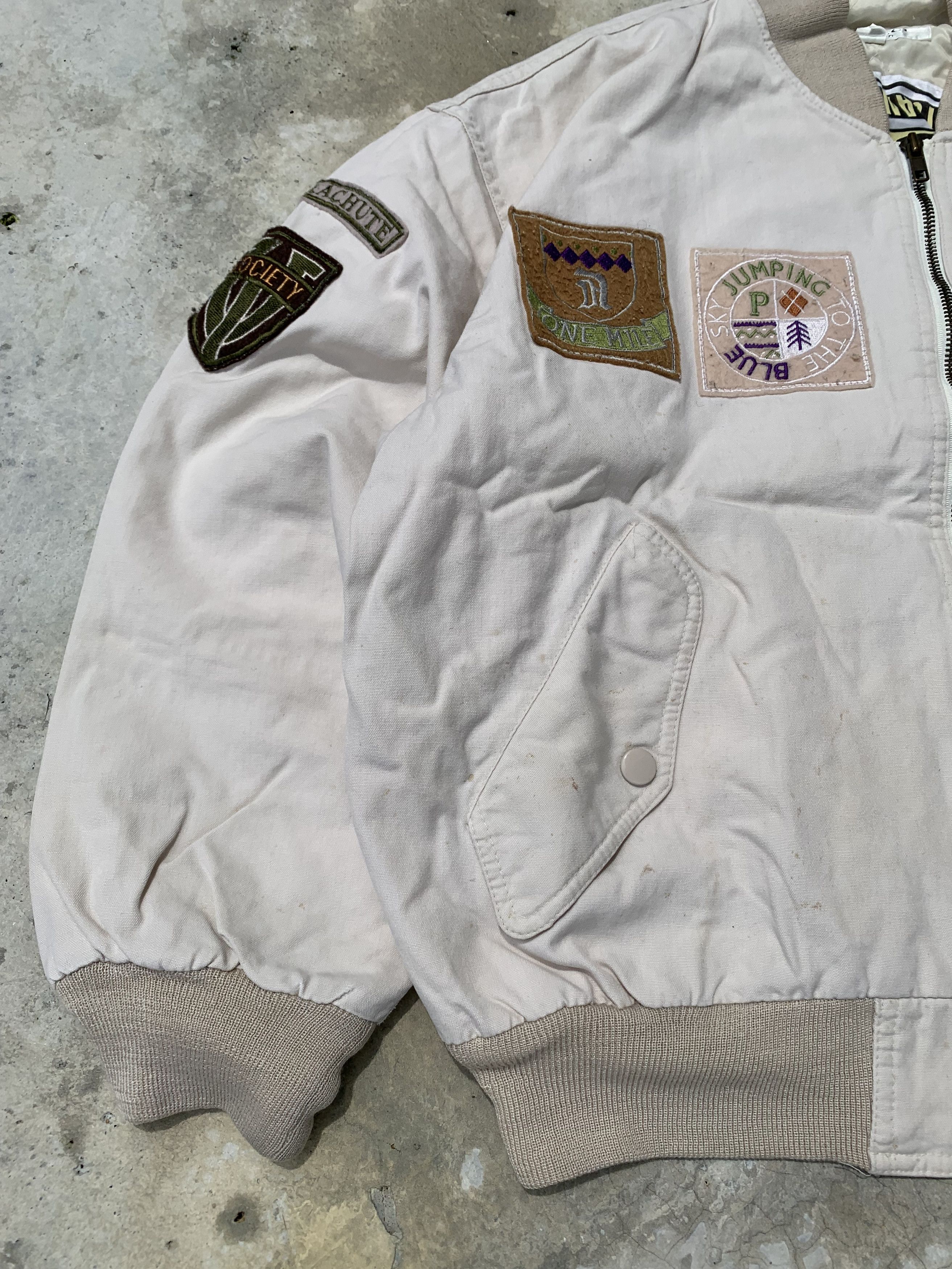Japanese Brand Vintage Biesseci Patched Parachute Quilted Lined Bomber Size US M / EU 48-50 / 2 - 4 Thumbnail
