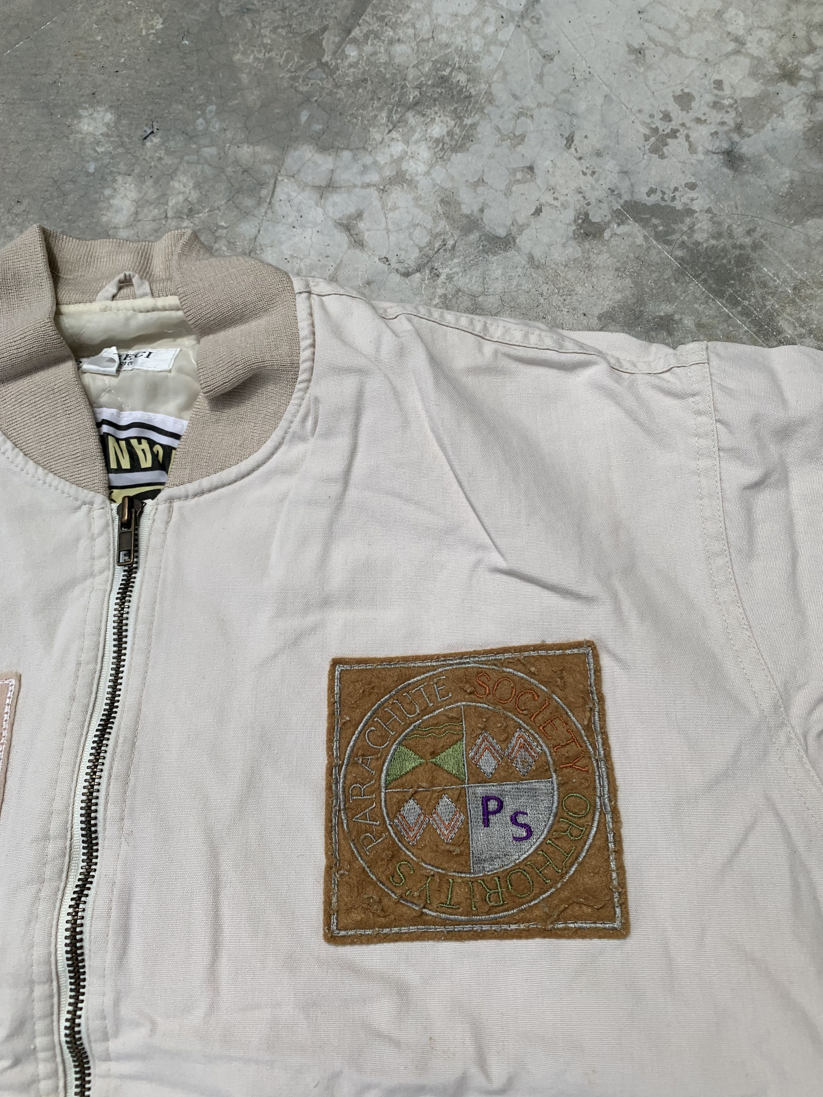 Japanese Brand Vintage Biesseci Patched Parachute Quilted Lined Bomber Size US M / EU 48-50 / 2 - 5 Thumbnail