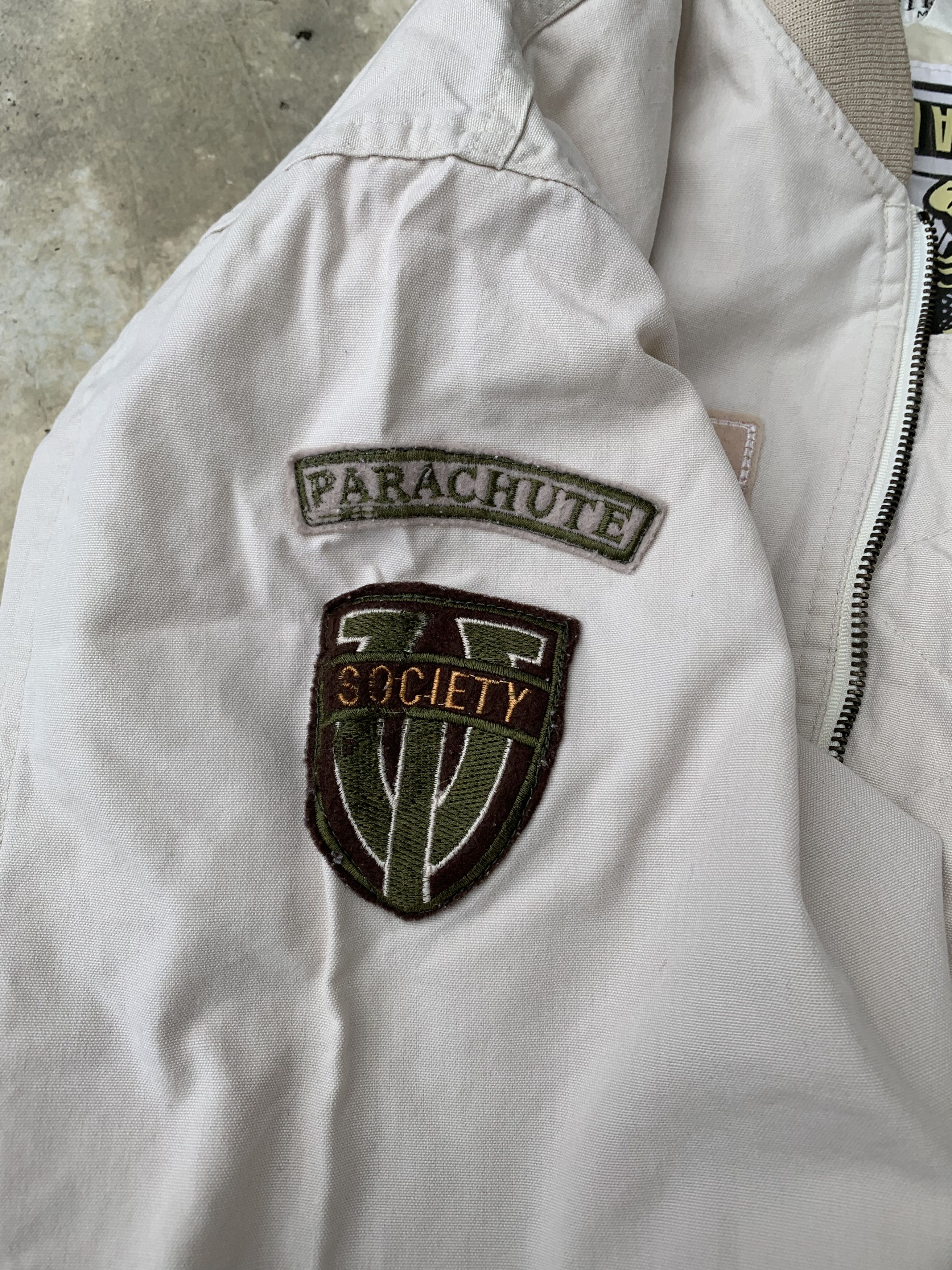 Japanese Brand Vintage Biesseci Patched Parachute Quilted Lined Bomber Size US M / EU 48-50 / 2 - 17 Thumbnail