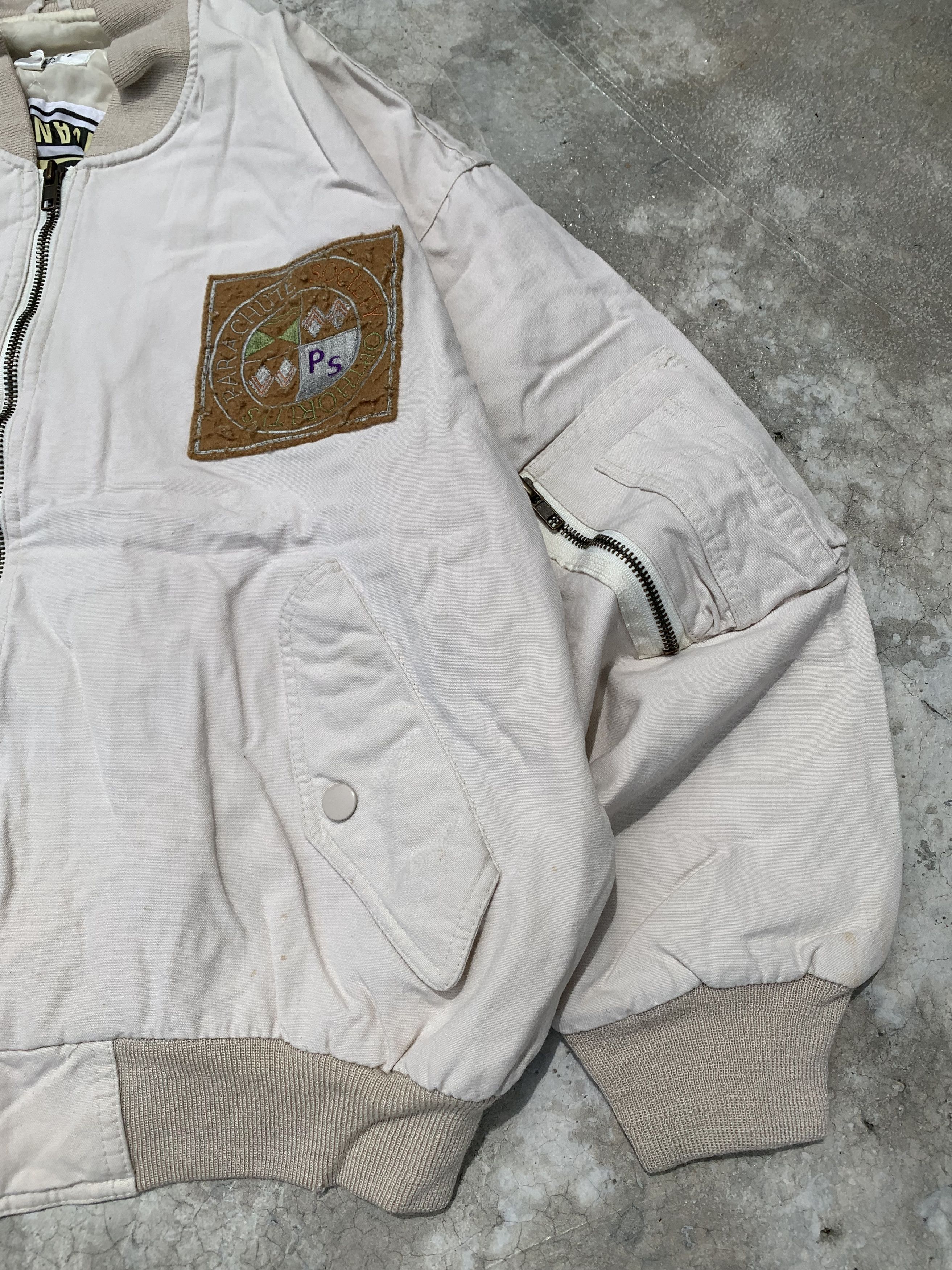 Japanese Brand Vintage Biesseci Patched Parachute Quilted Lined Bomber Size US M / EU 48-50 / 2 - 3 Thumbnail