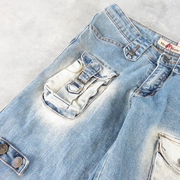 Japanese Brand Bondage Denim Cargo Pant Number Nine Size US 28 / EU 44 - 6 Thumbnail