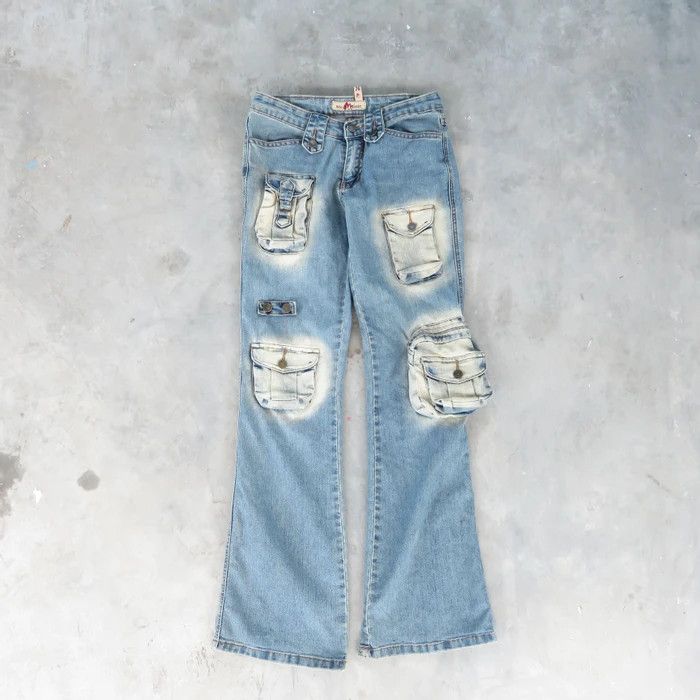 Japanese Brand Bondage Denim Cargo Pant Number Nine Size US 28 / EU 44 - 7 Thumbnail
