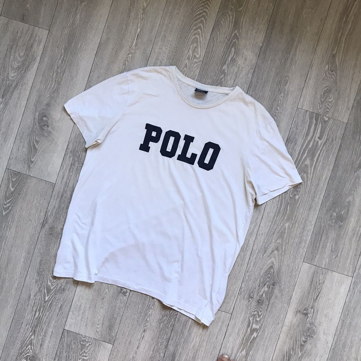 Polo Ralph Lauren Vintage 90s Polo Jeans Ralph Lauren Spellout T-Shirt Size US XL / EU 56 / 4 - 1 Thumbnail