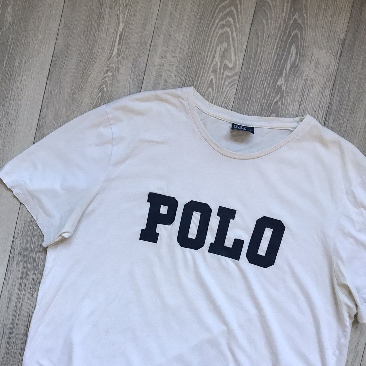 Polo Ralph Lauren Vintage 90s Polo Jeans Ralph Lauren Spellout T-Shirt Size US XL / EU 56 / 4 - 2 Thumbnail