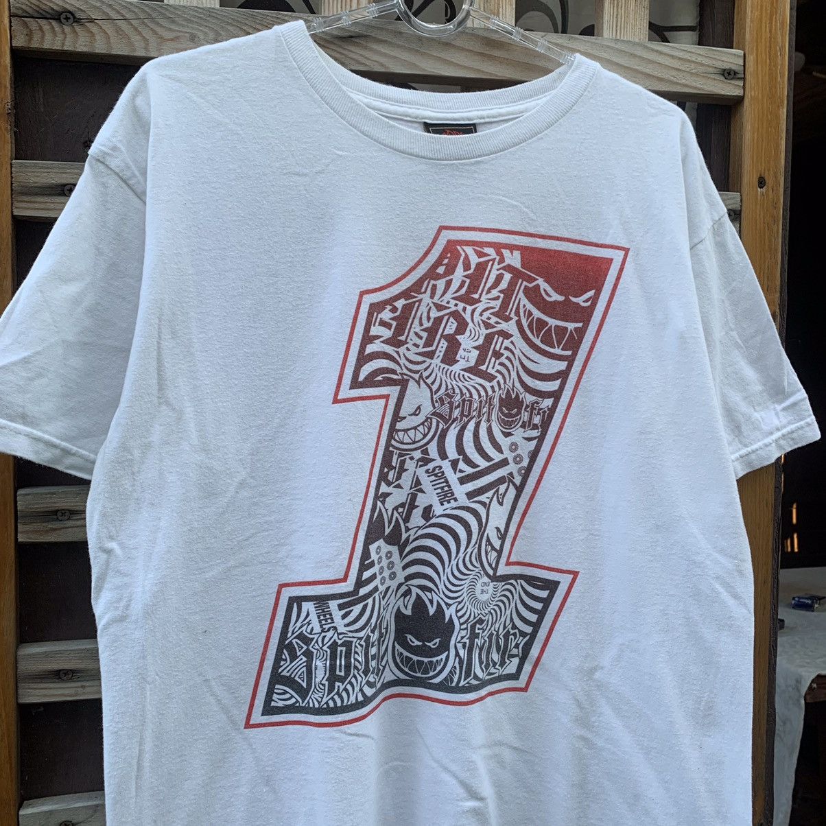 Spitfire Spitfire Wheels Number One 1Vintage Skateboard T-Shirt Size US M / EU 48-50 / 2 - 2 Thumbnail
