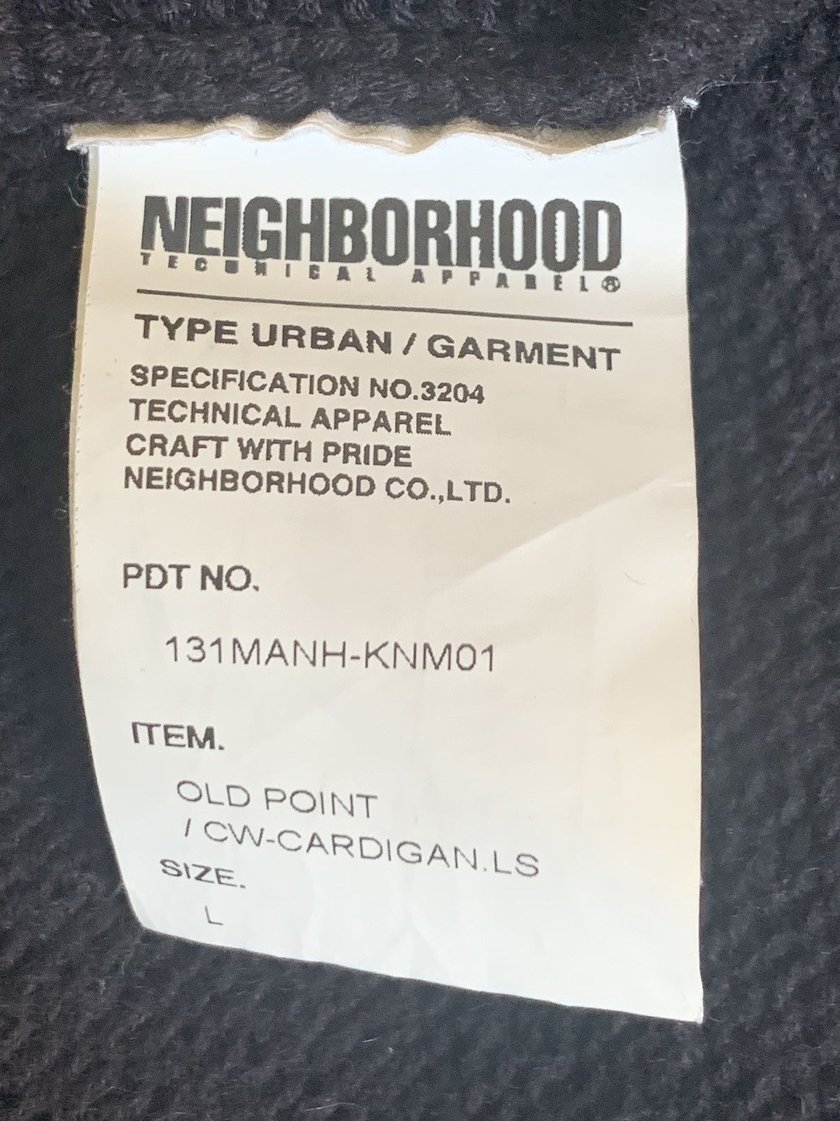 Neighborhood NEIGHBORHOOD BUTTON UP CARDIGAN Size US L / EU 52-54 / 3 - 12 Thumbnail