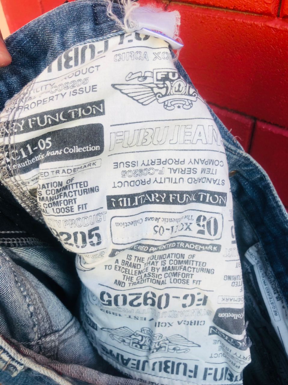 Fubu × Japanese Brand Vintage Fubu The Collection Hip Hop Designer Fashion Size US 33 - 13 Thumbnail