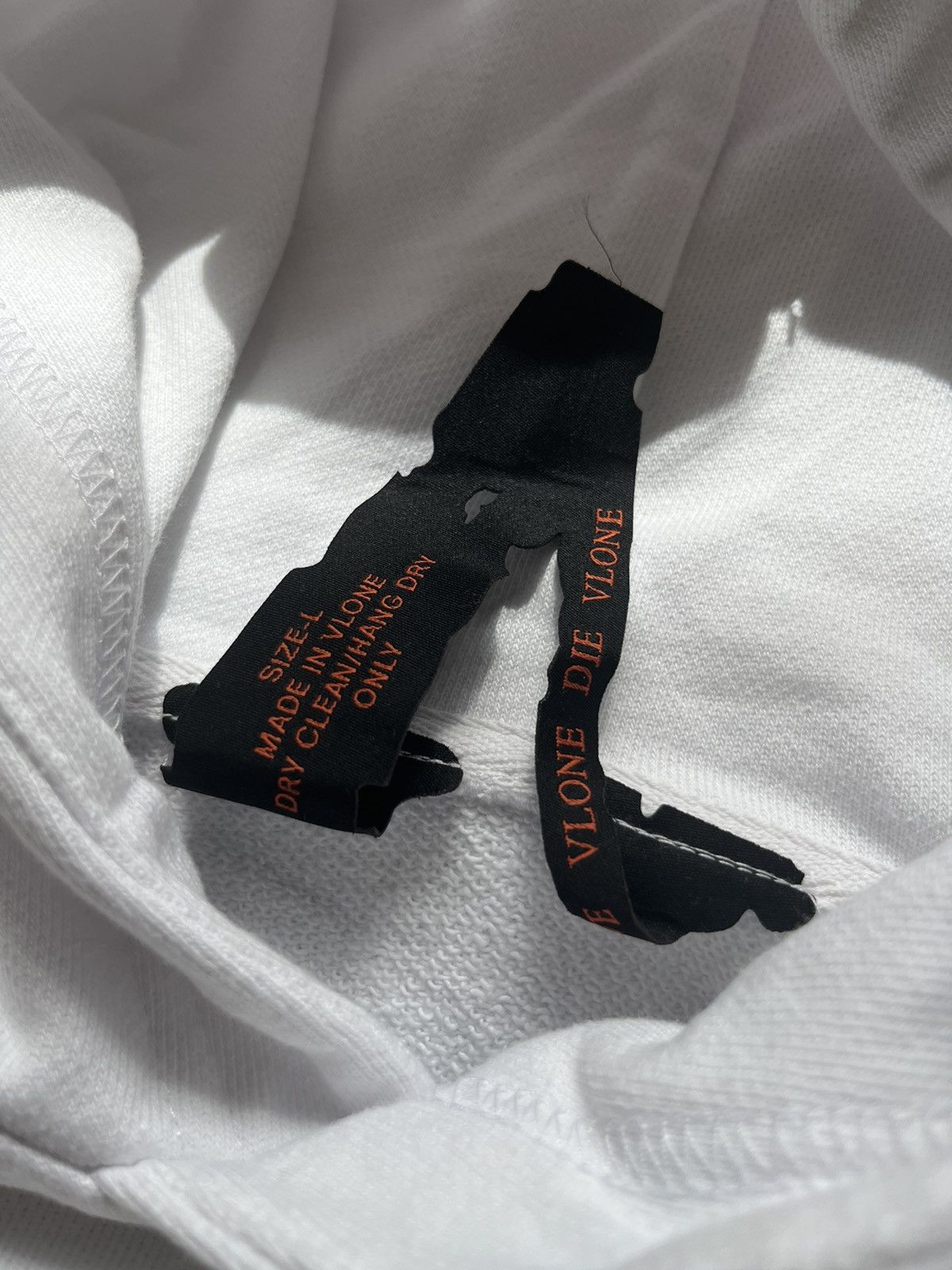 Vlone Vlone Old English Oversized Hoodie White Size Large Size US L / EU 52-54 / 3 - 3 Thumbnail