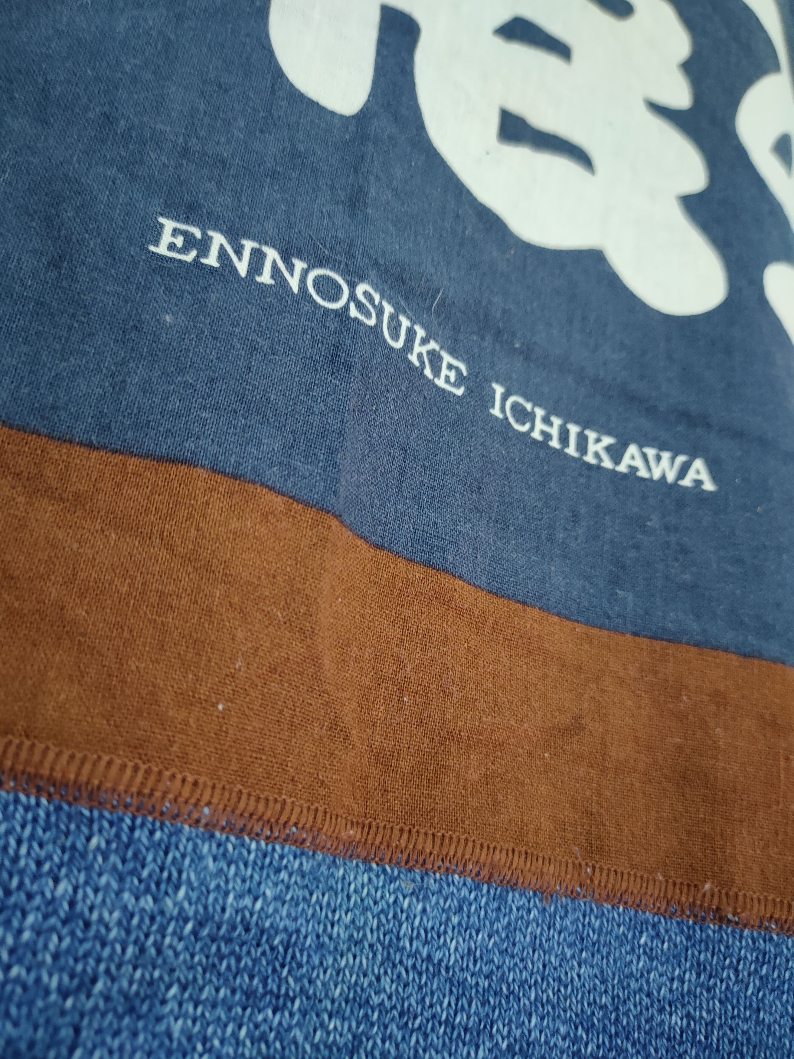 Japanese Brand DL Ennosuke Ichikawa Omodaka patch denim shirt japan #813 Size US L / EU 52-54 / 3 - 4 Thumbnail