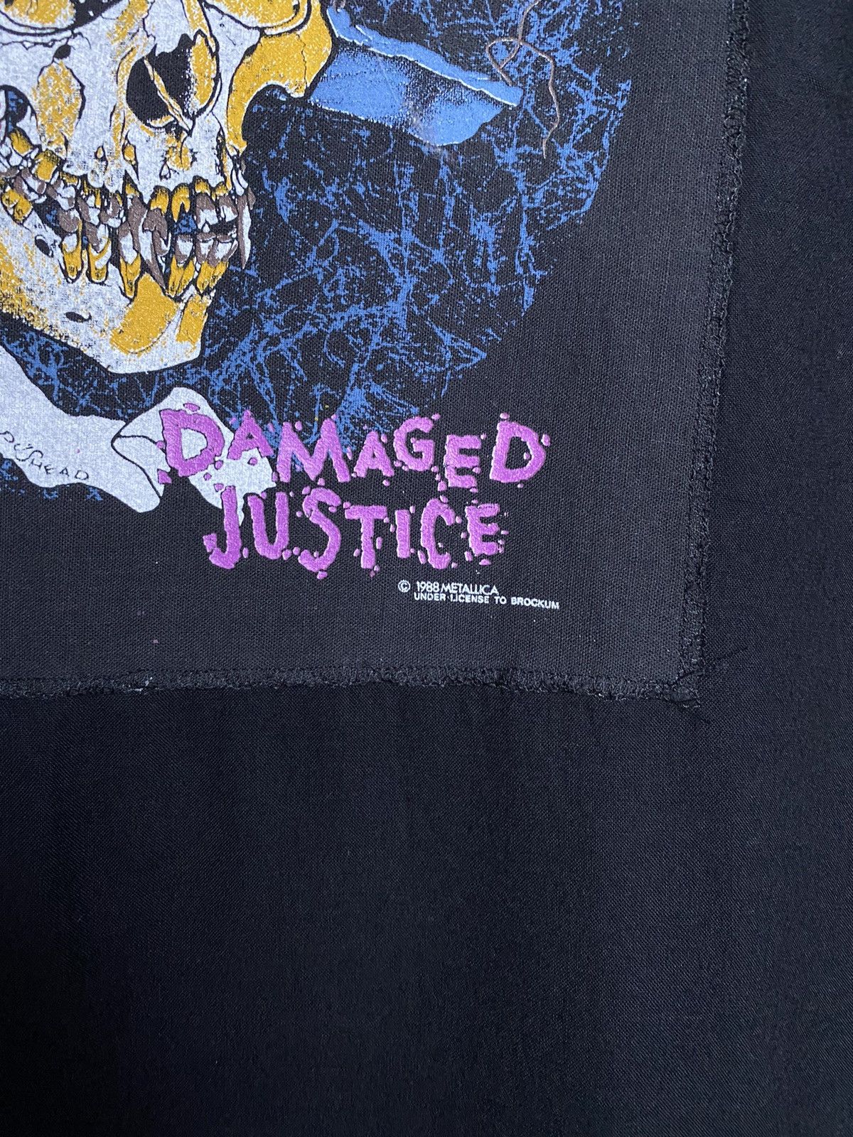 Vintage New Roads Metallica -Damaged Justice Button Up Shirt Size US S / EU 44-46 / 1 - 4 Thumbnail