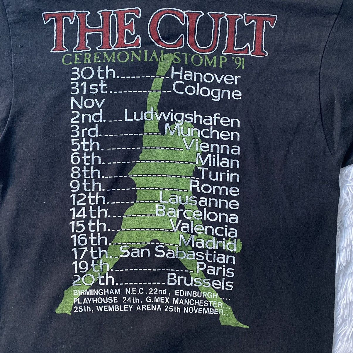 Band Tees Rare! 90s The Cult “Ceremony” Ceremonial Stomp 1991 T-Shirt Size US L / EU 52-54 / 3 - 6 Thumbnail
