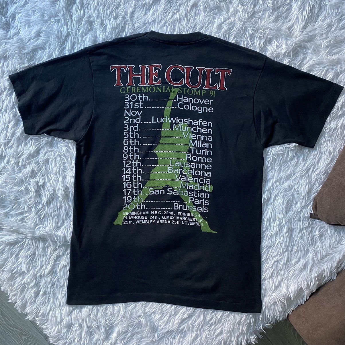 Band Tees Rare! 90s The Cult “Ceremony” Ceremonial Stomp 1991 T-Shirt Size US L / EU 52-54 / 3 - 2 Thumbnail