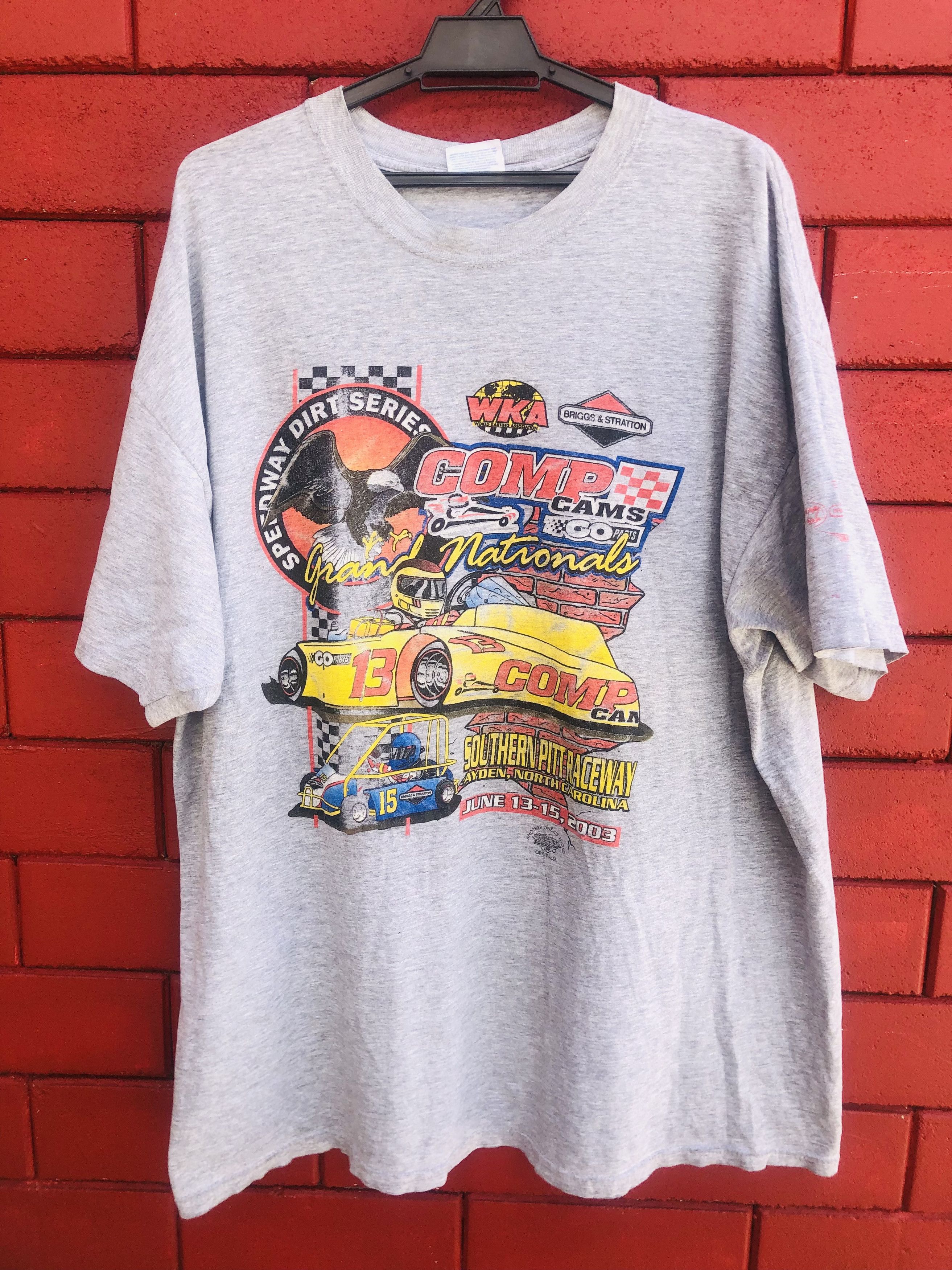 image of Vintage Grand Nationals Speedway Japanese Designer Style in Grey, Men's (Size XL)