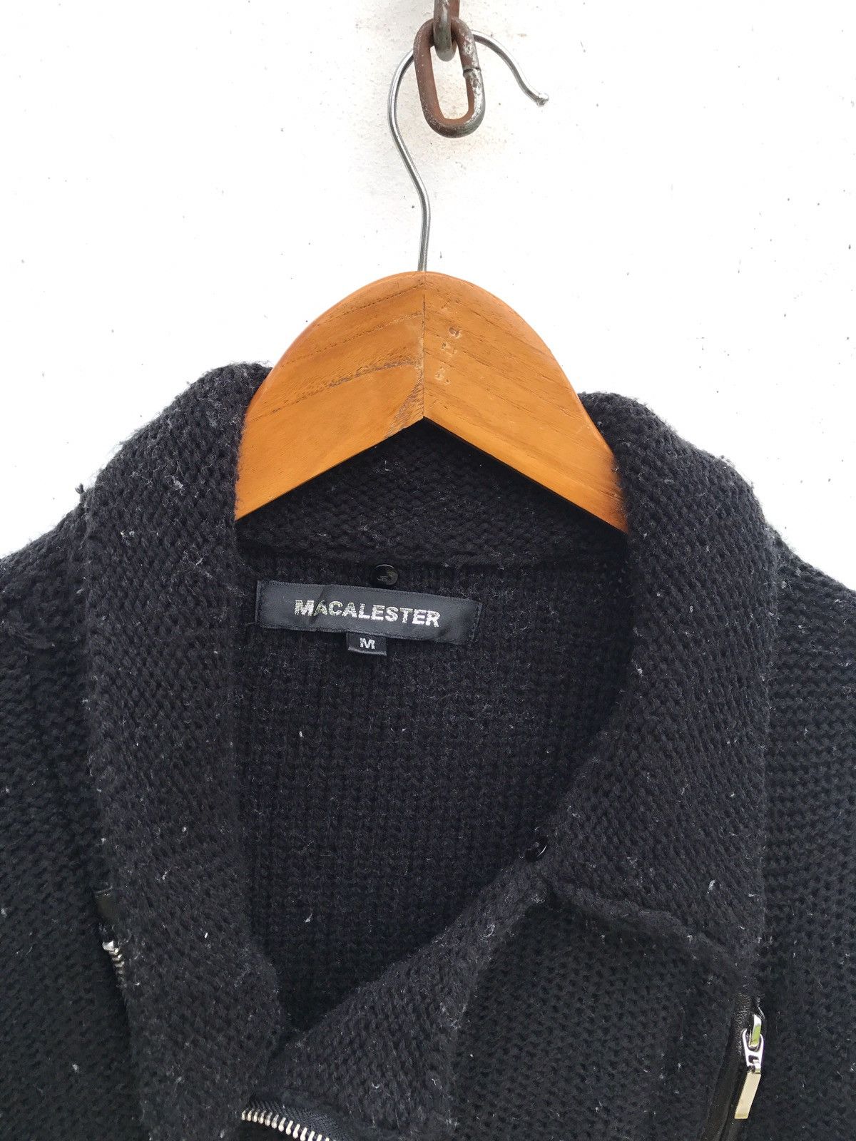 Japanese Brand Double Collar Knitwear Rockabilly Jacket Style Biker Jacket Size US S / EU 44-46 / 1 - 4 Thumbnail