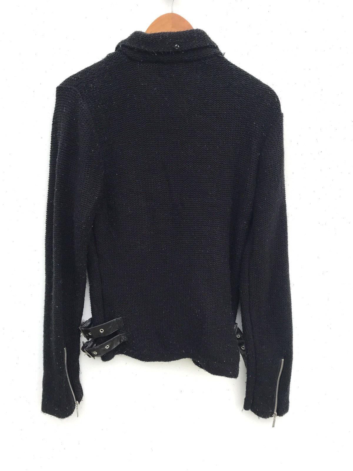 Japanese Brand Double Collar Knitwear Rockabilly Jacket Style Biker Jacket Size US S / EU 44-46 / 1 - 6 Thumbnail