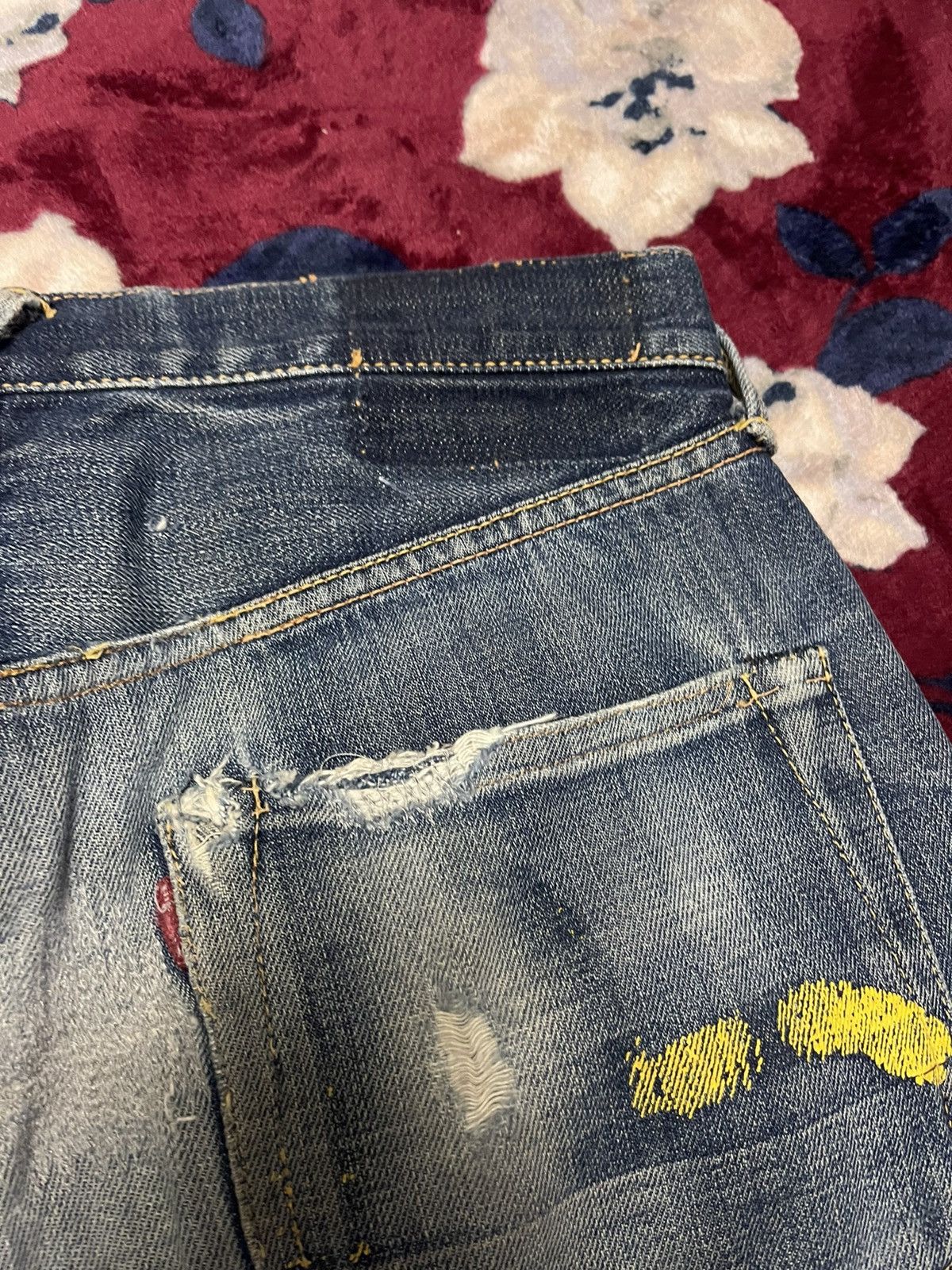 Evisu Yamane selevedge jeans distressed Size US 30 / EU 46 - 5 Thumbnail