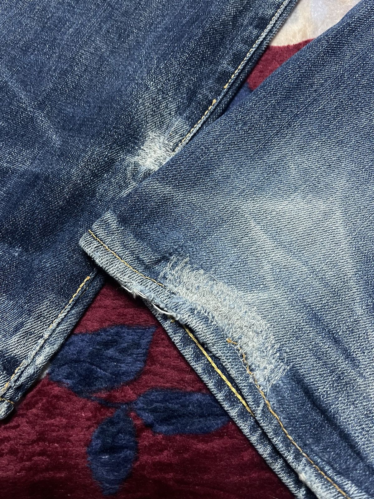 Evisu Yamane selevedge jeans distressed Size US 30 / EU 46 - 6 Thumbnail
