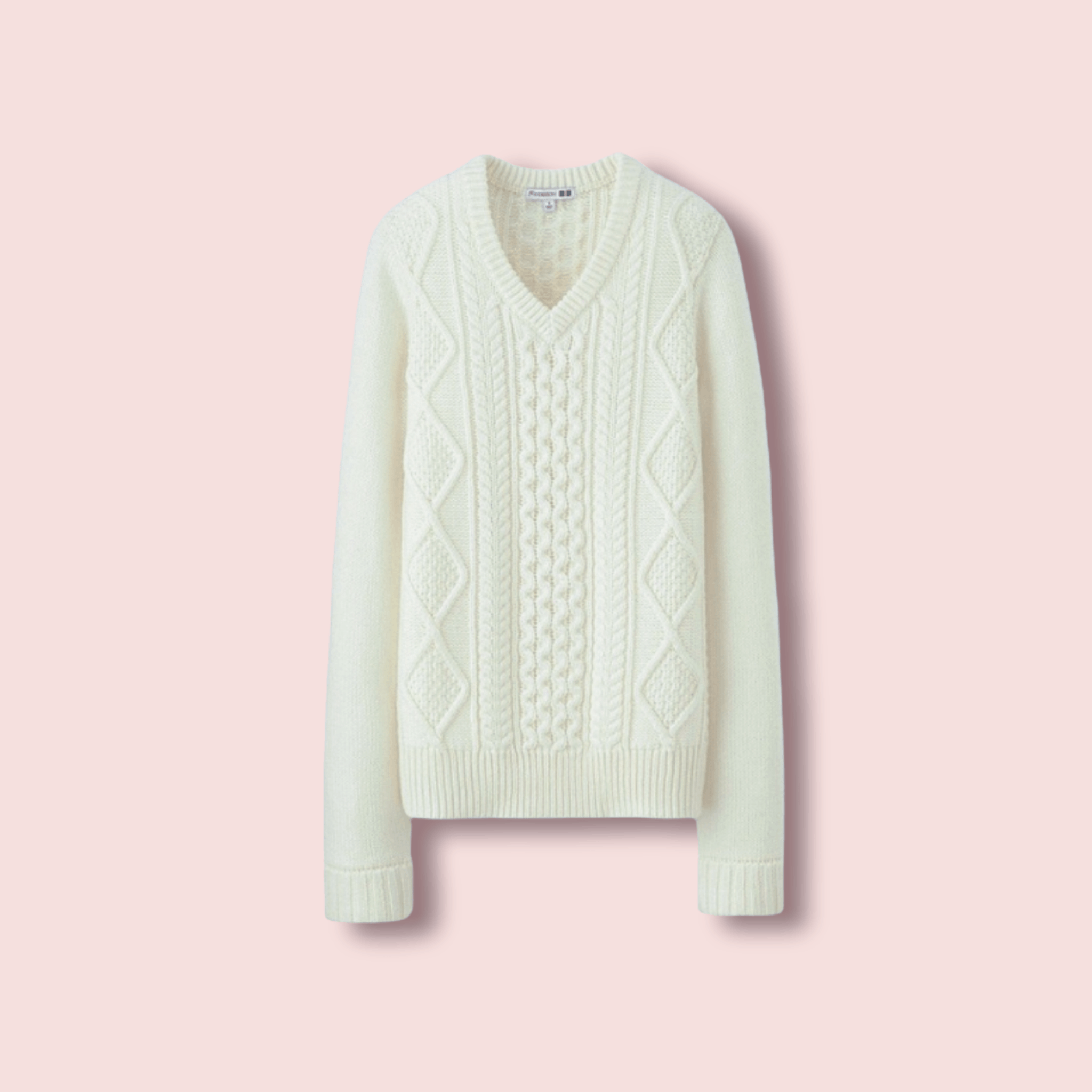 JW Anderson × Uniqlo JW ANDERSON X UNIQLO V NECK CABLE KNIT SWEATER Size US M / EU 48-50 / 2 - 4 Thumbnail