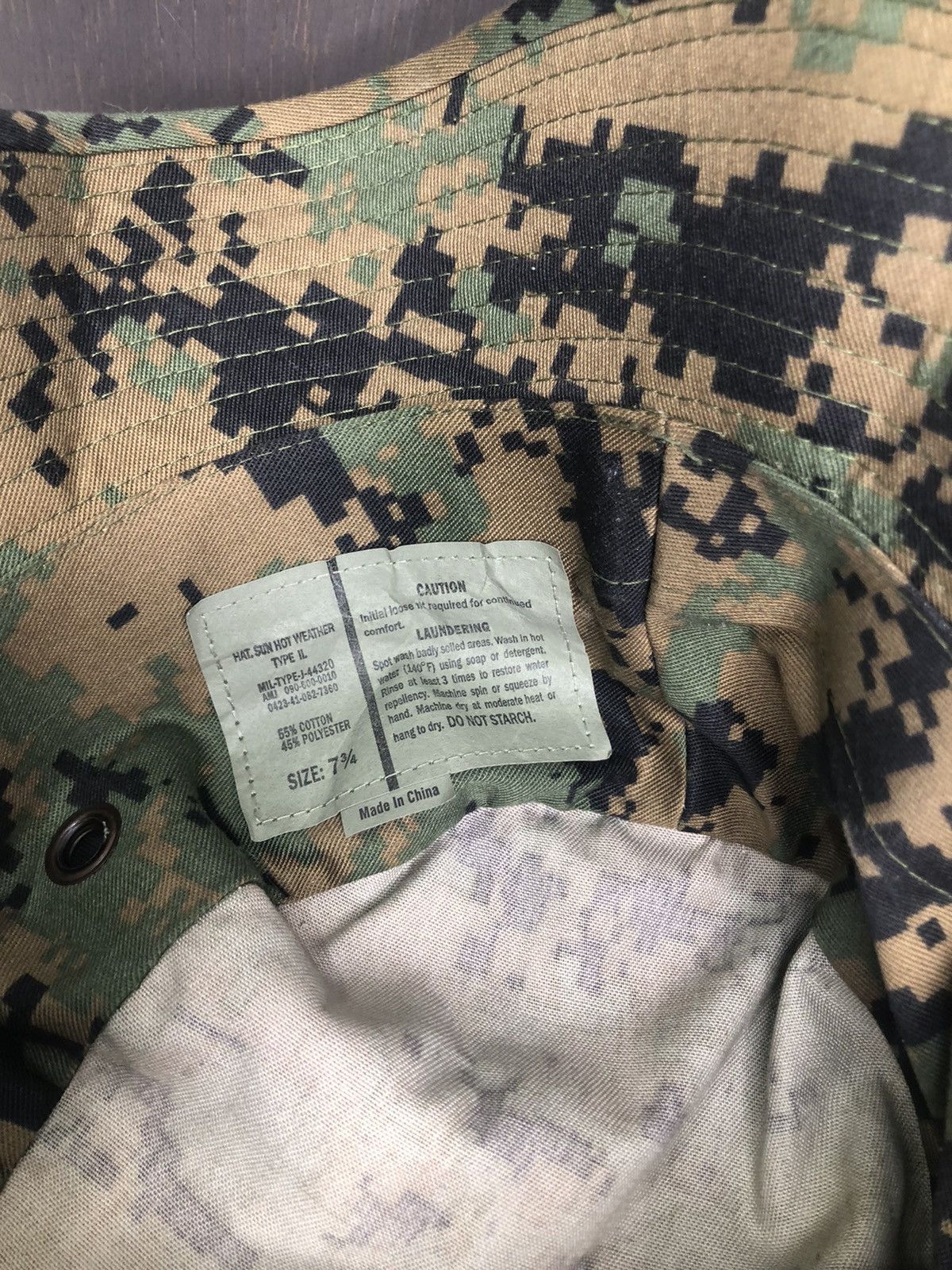 Camo Embroidered DPMNM USVI Bucket Hat